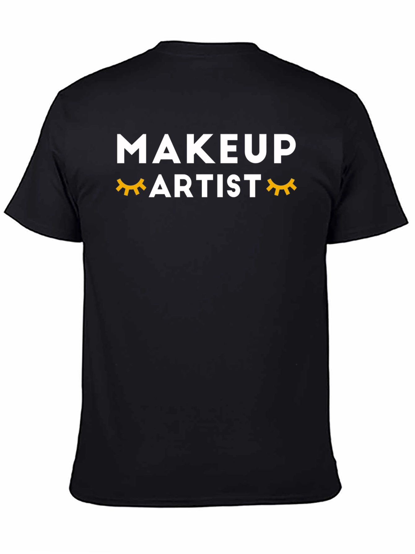 Black Makeup Artist Graphic T-Shirt - Black view 4