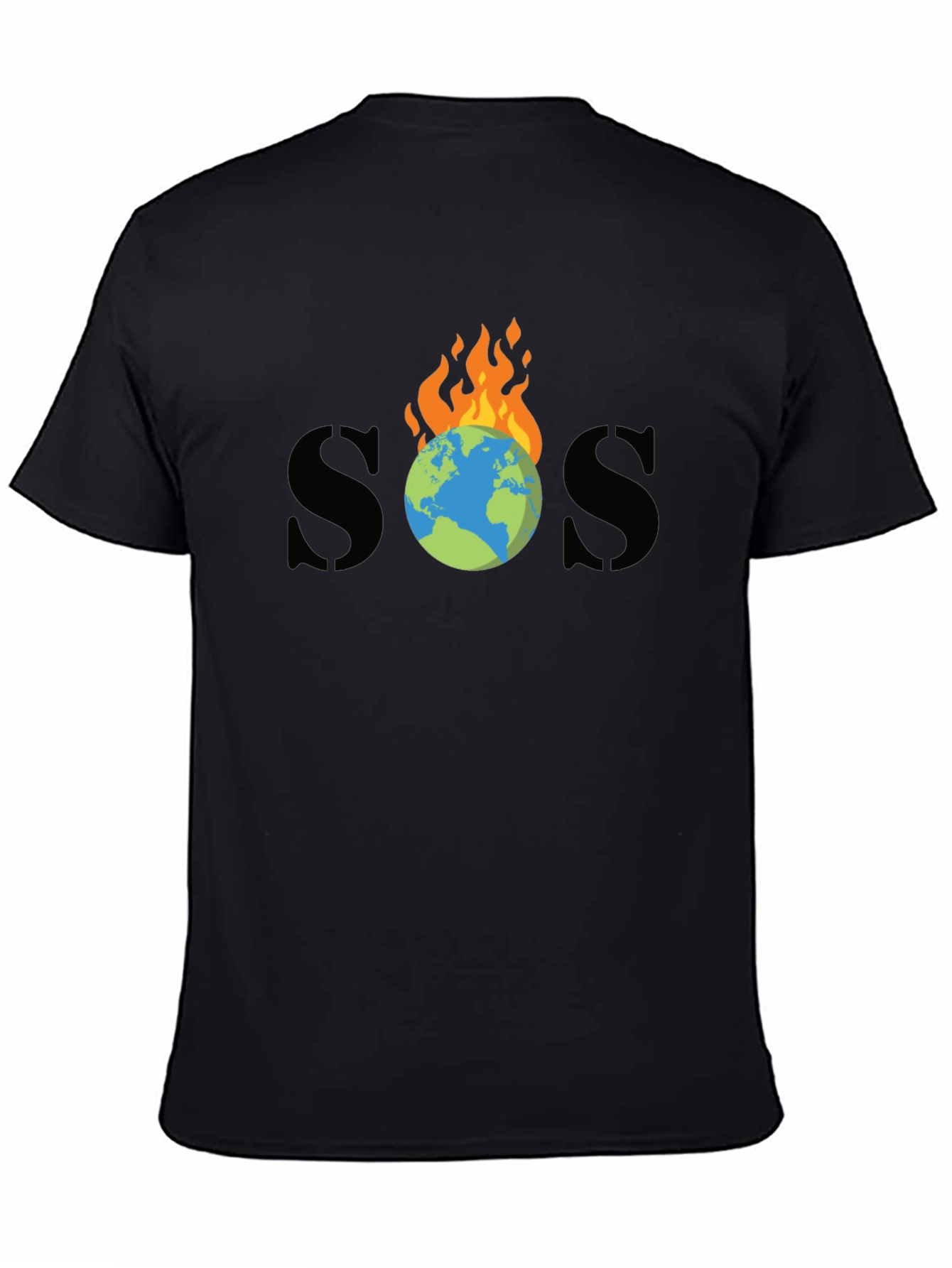 SOS Burning Earth Graphic Tee - Save Our Planet - 4