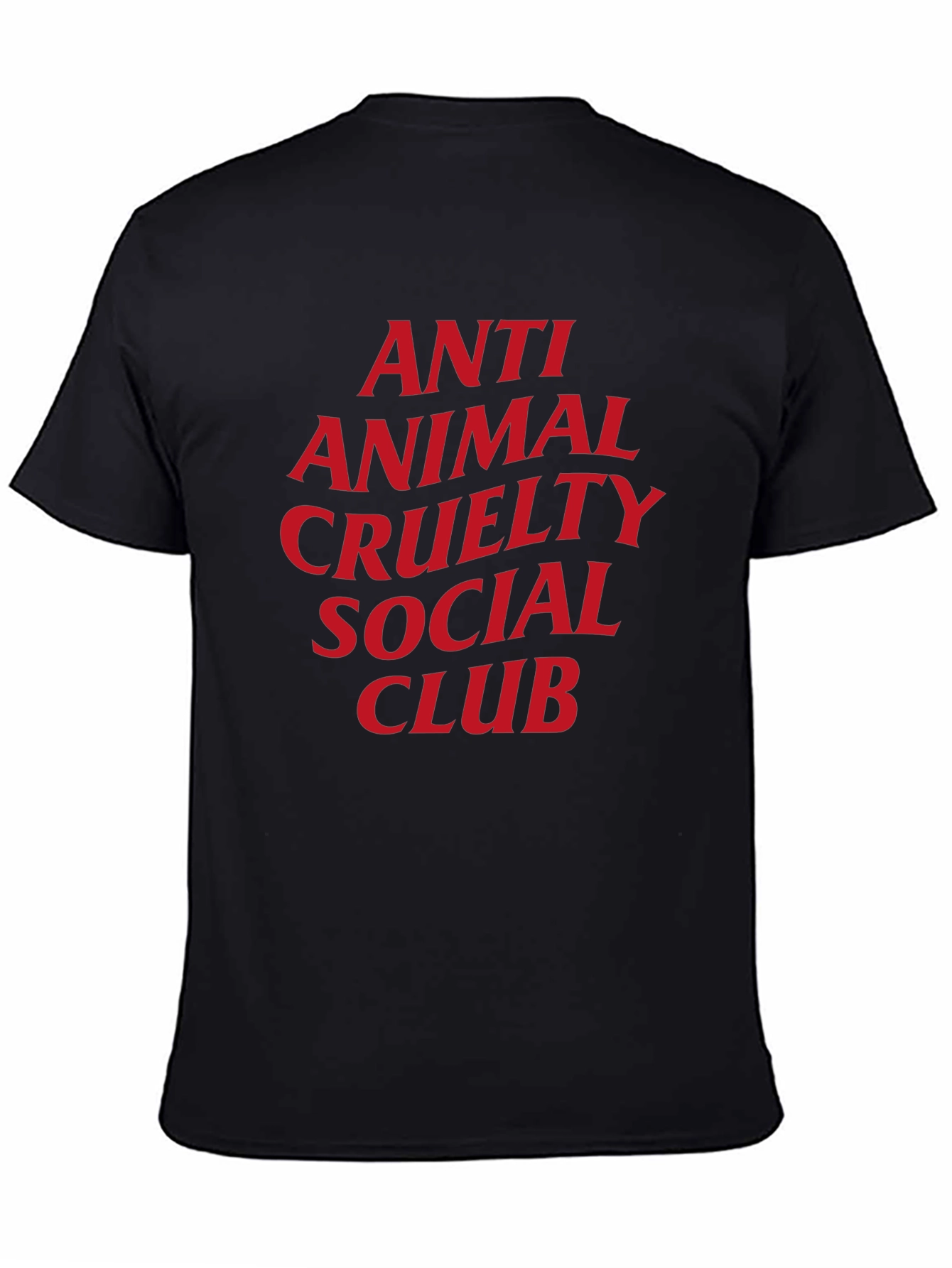 Black Anti Animal Cruelty Graphic Tee - Social Club view 4