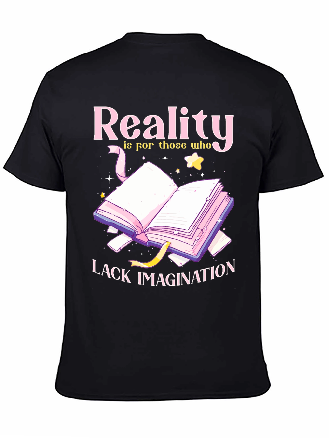 Black Reality Lacks Imagination Graphic Tee view 4