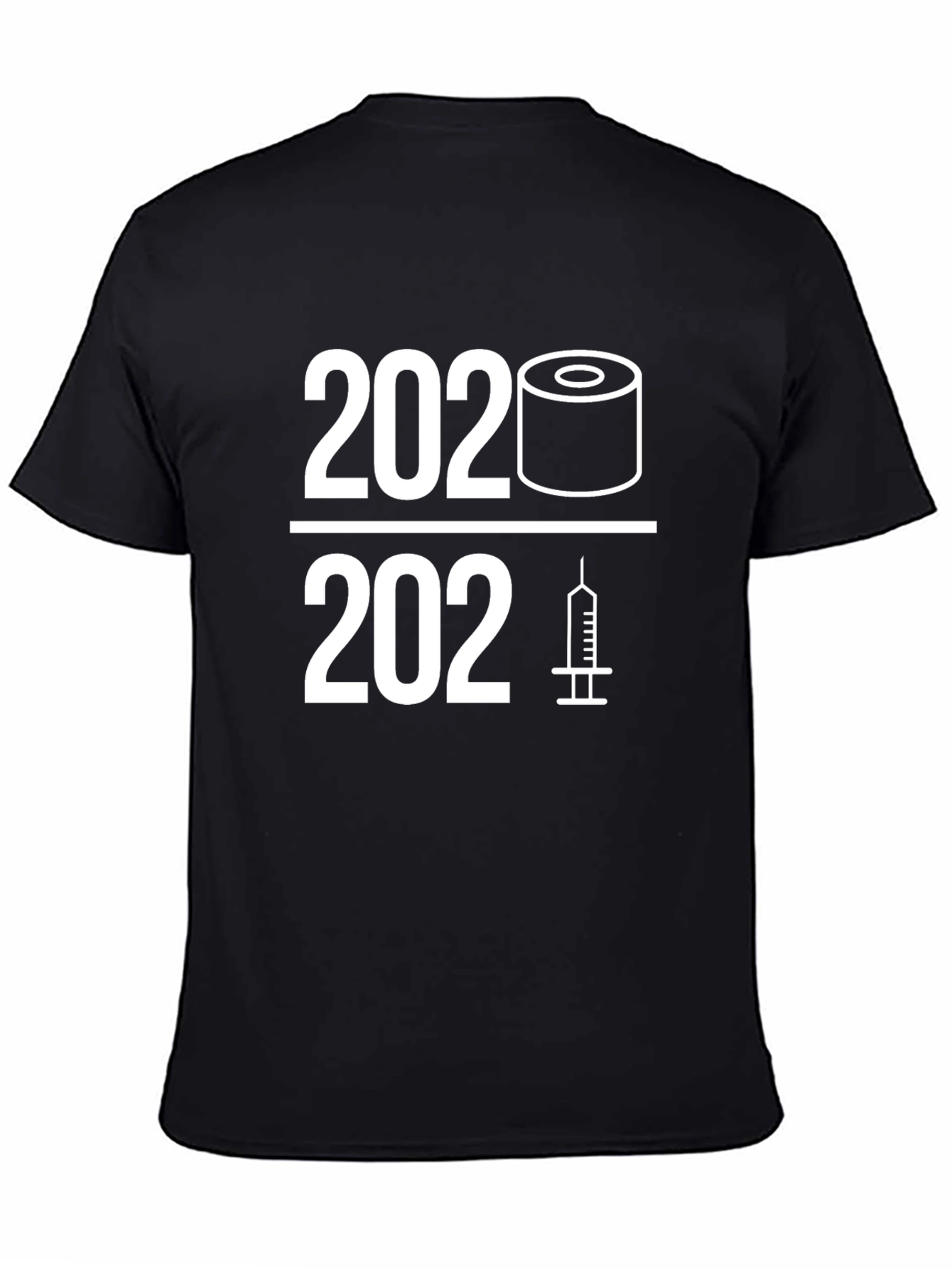 Black 2020-2021 Pandemic Humor T-Shirt view 4