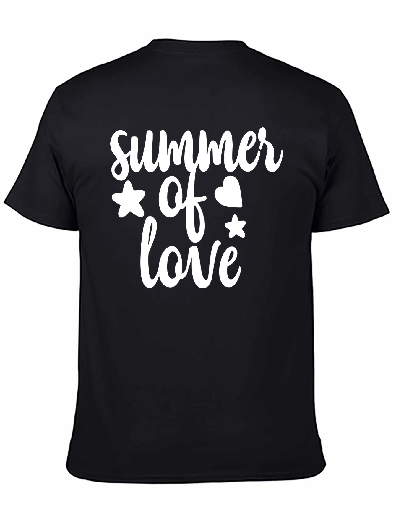 Black Summer of Love Graphic Tee - Black view 4