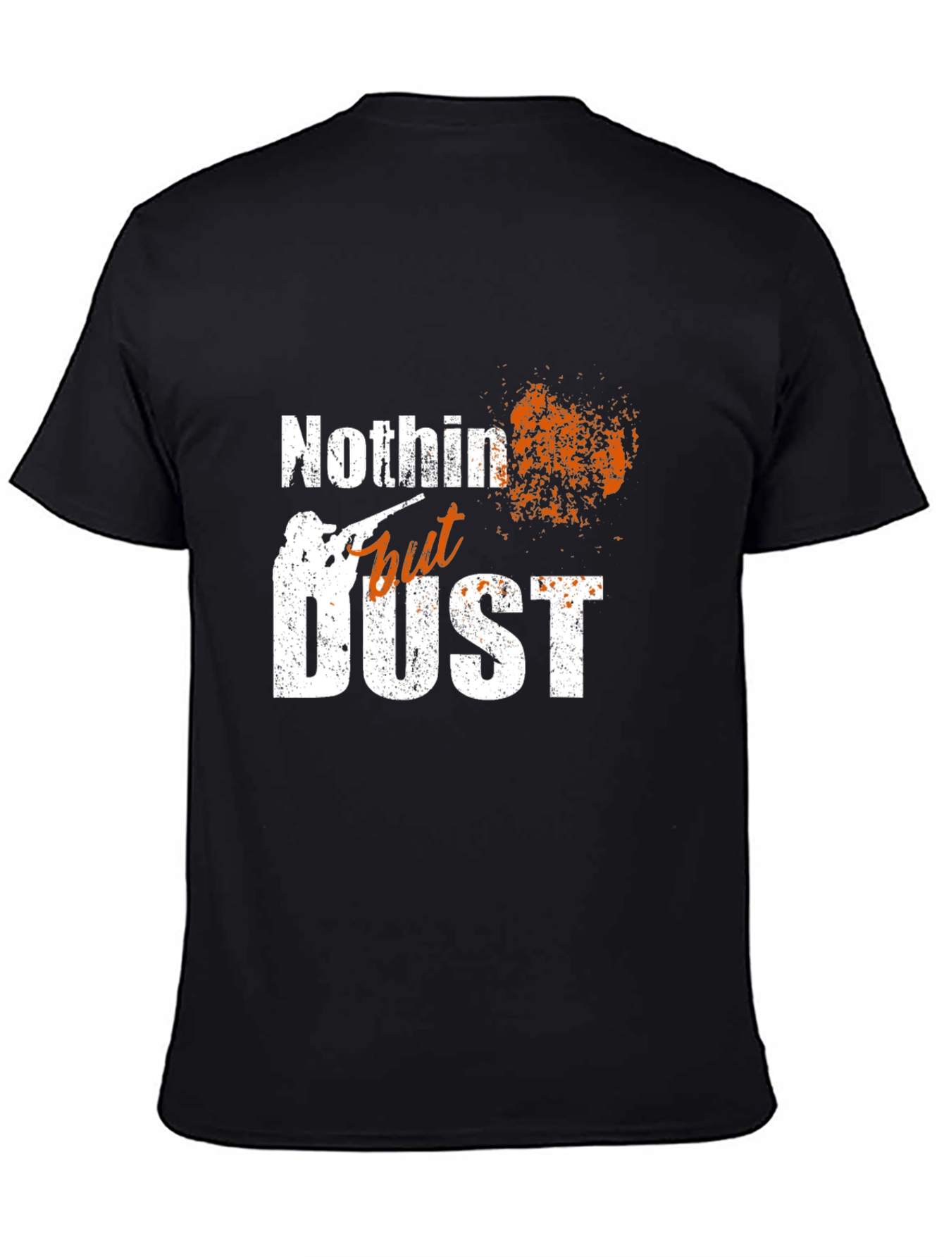 Black Nothin' But Dust Men's Black Graphic Tee view 4