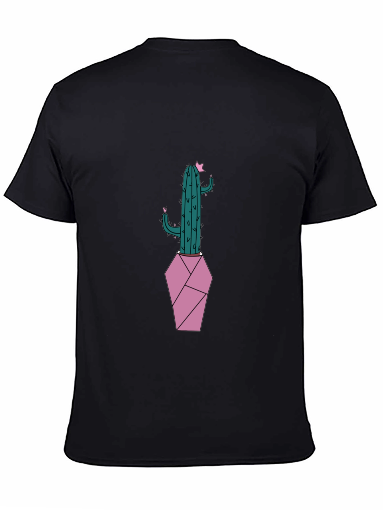 Black Cactus Graphic T-Shirt - Trendy Unisex Tee view 4