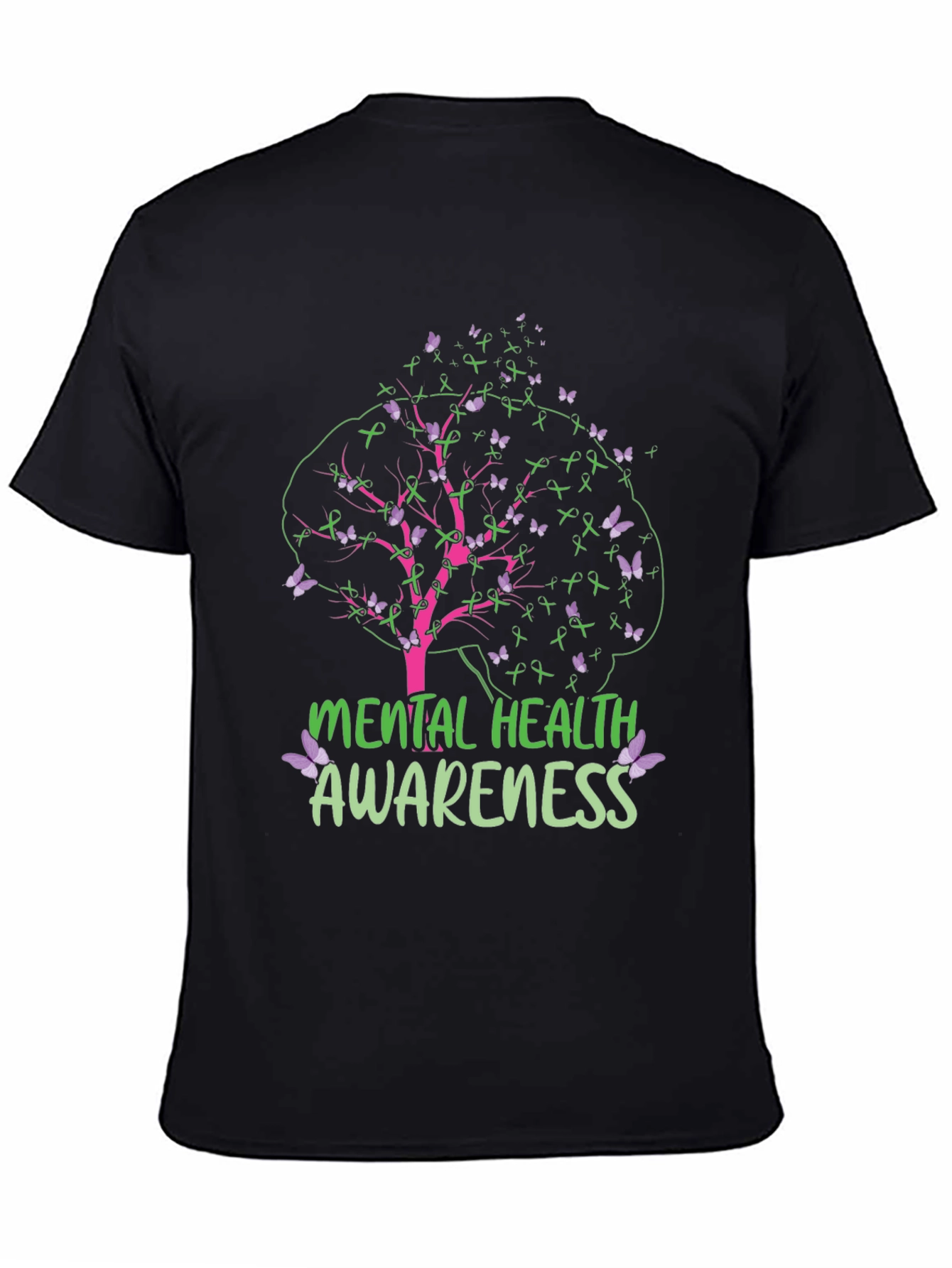 Black Mental Health Awareness T-Shirt view 4