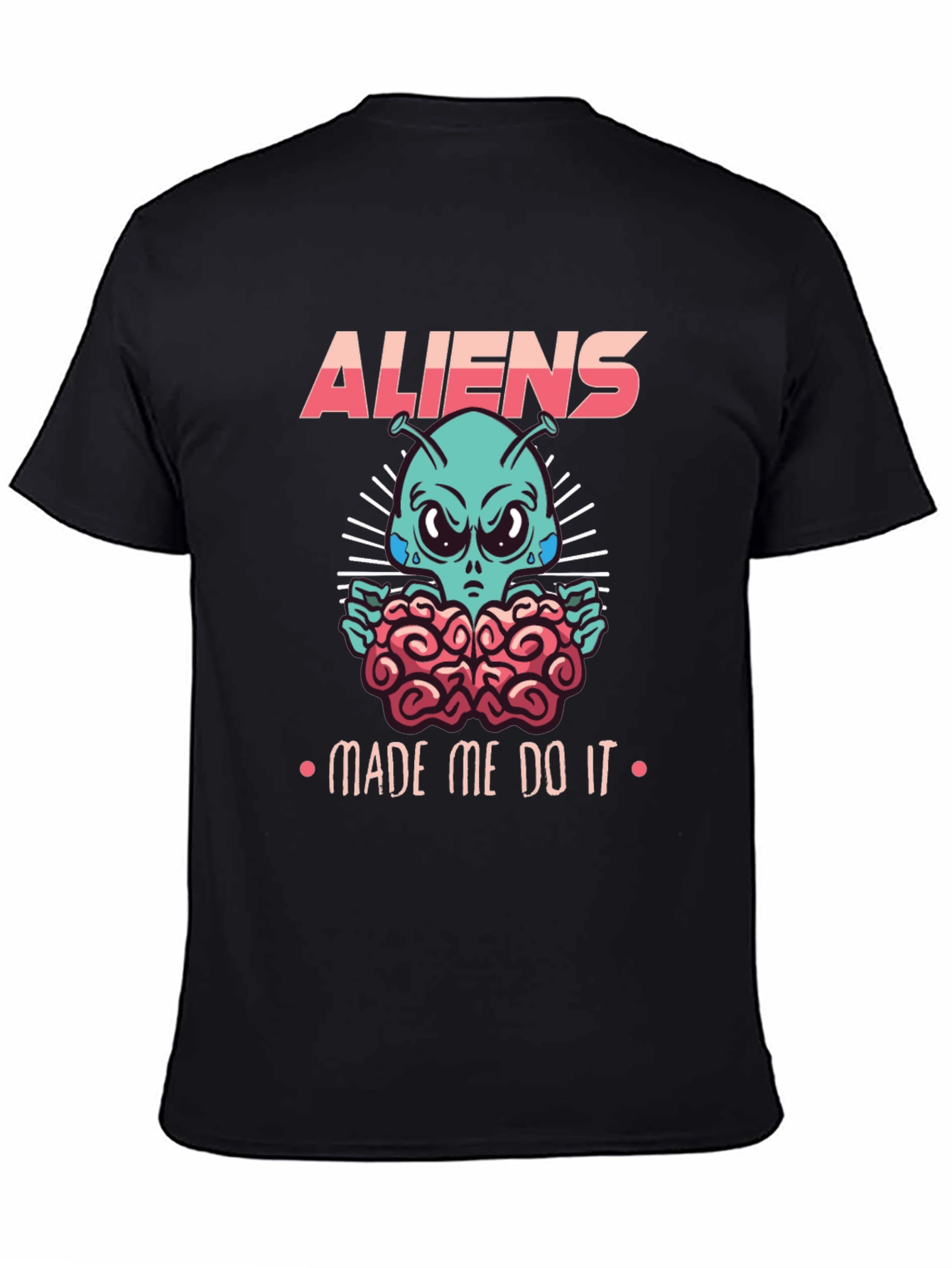 Black Aliens Made Me Do It Graphic Tee view 4