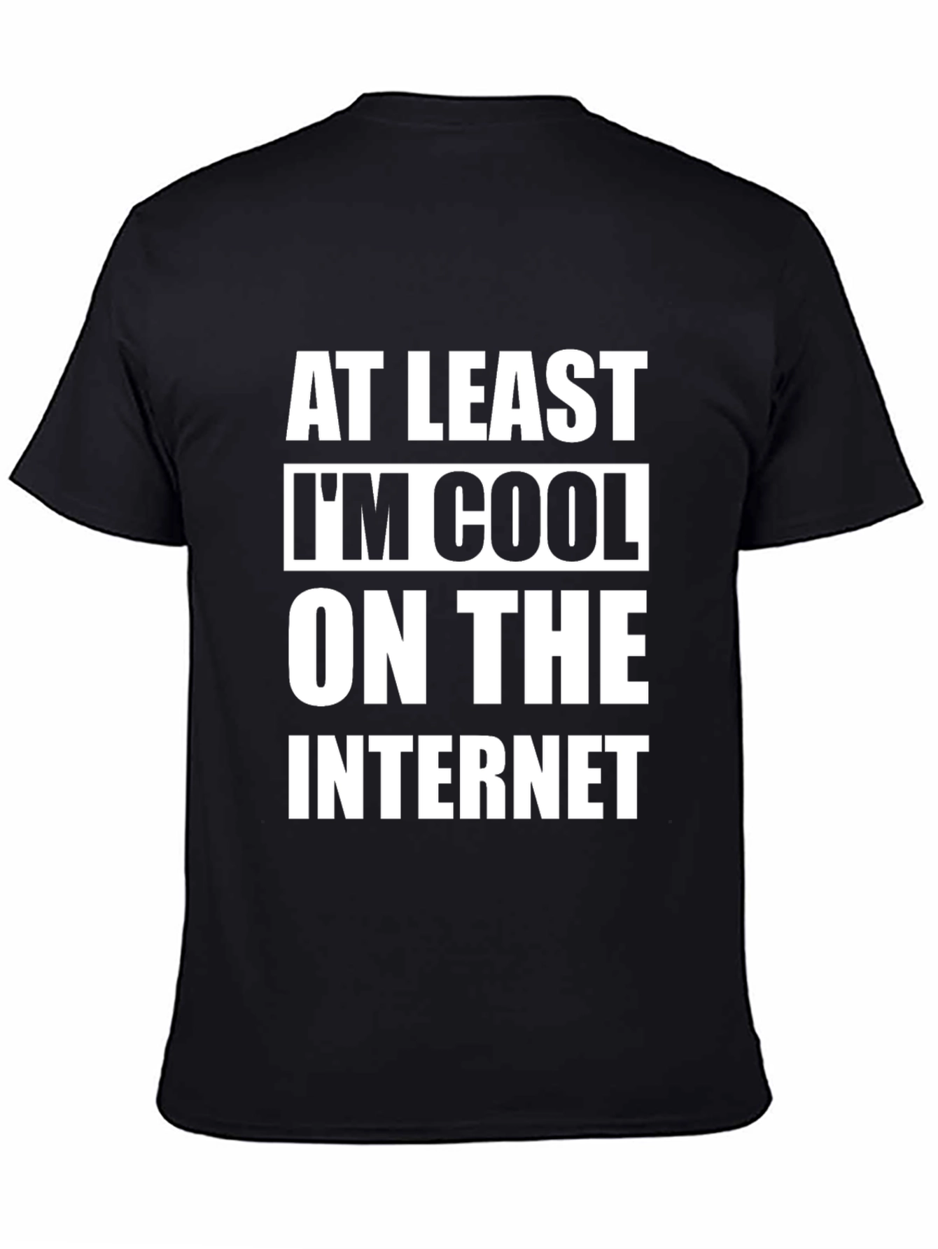 Black Cool on the Internet T-Shirt - Black Graphic Tee view 4