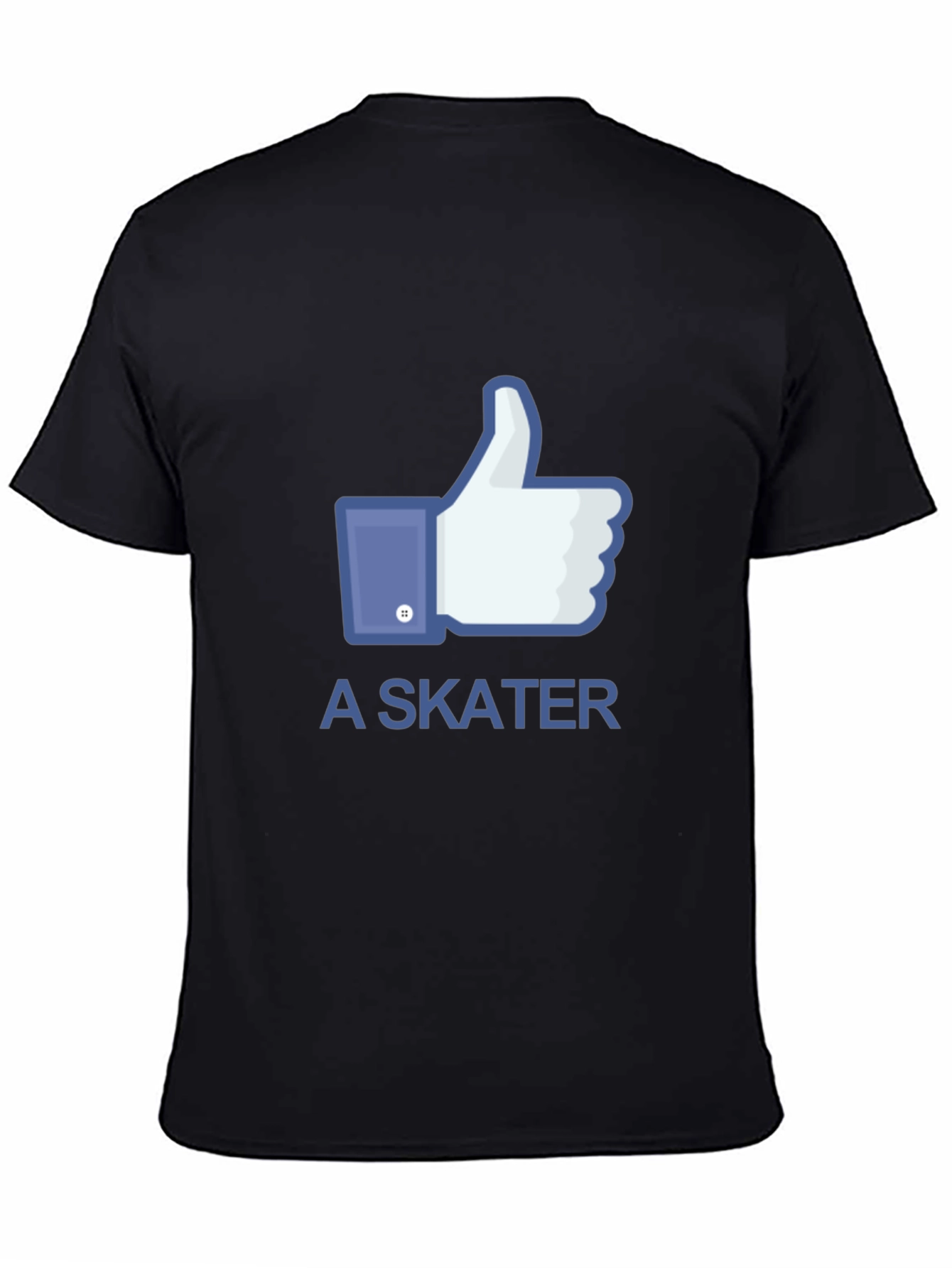Black I Like A Skater Black T-Shirt view 4