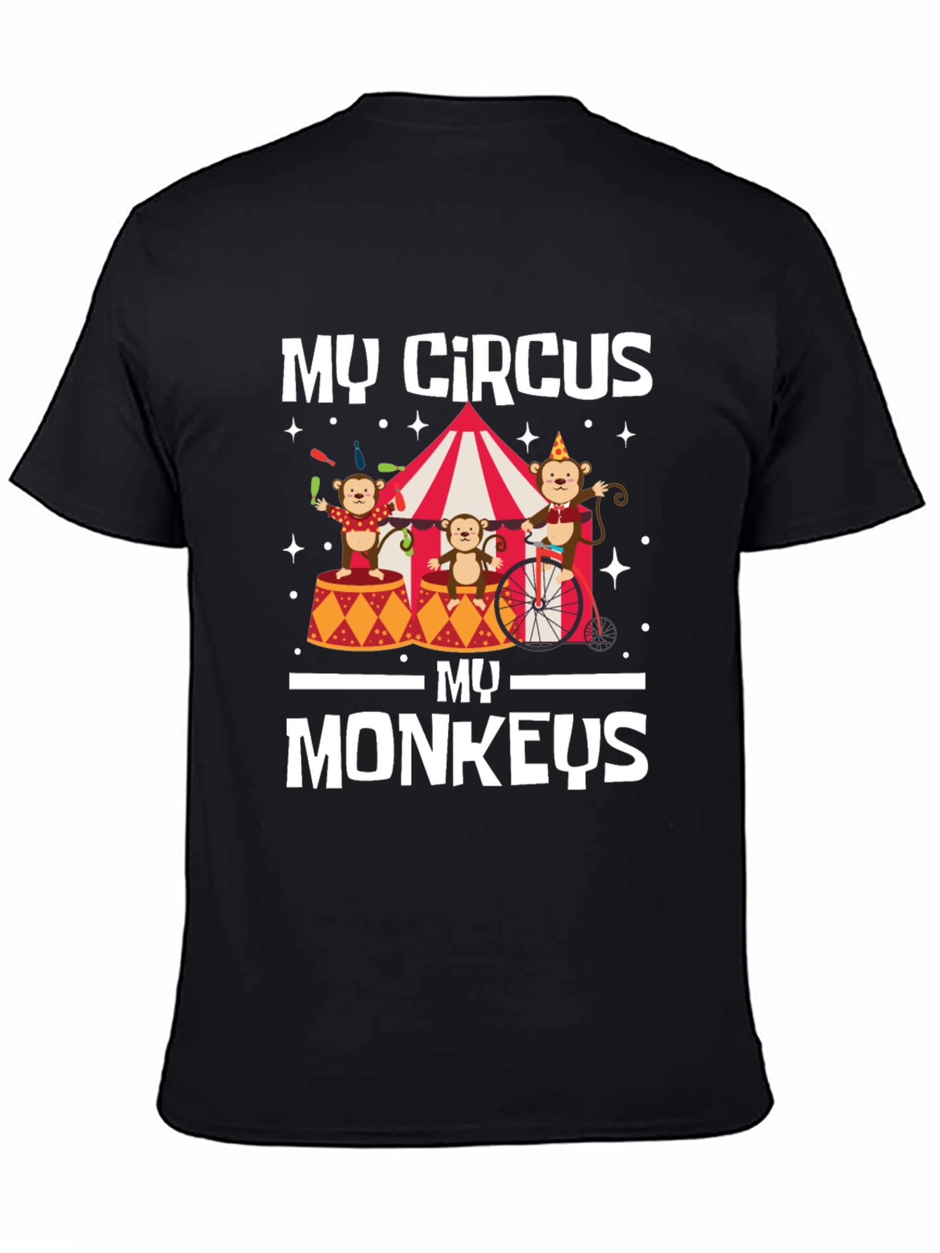 Black My Circus My Monkeys T-Shirt view 4