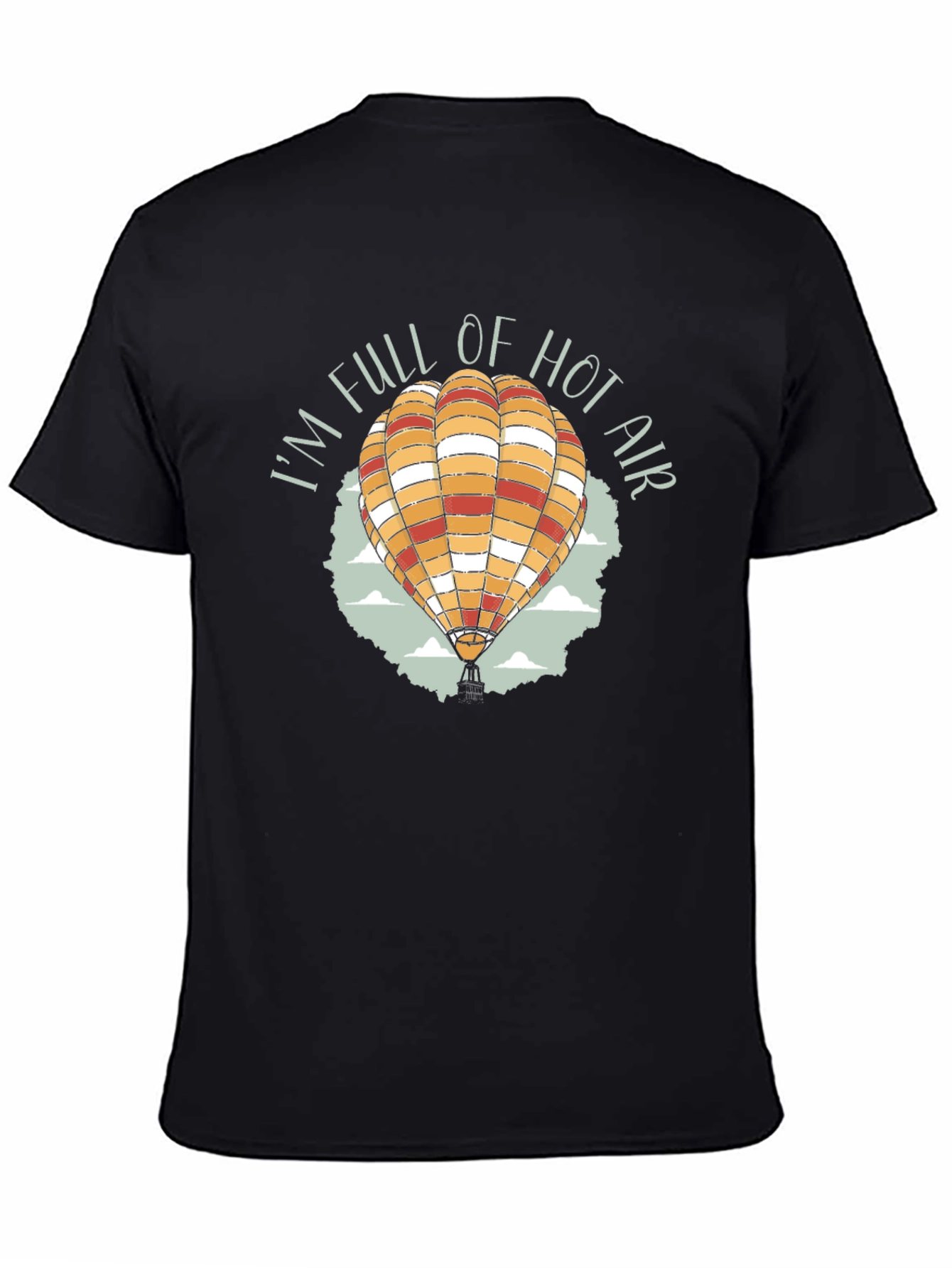 Black I'm Full of Hot Air T-Shirt | Novelty Graphic Tee view 4