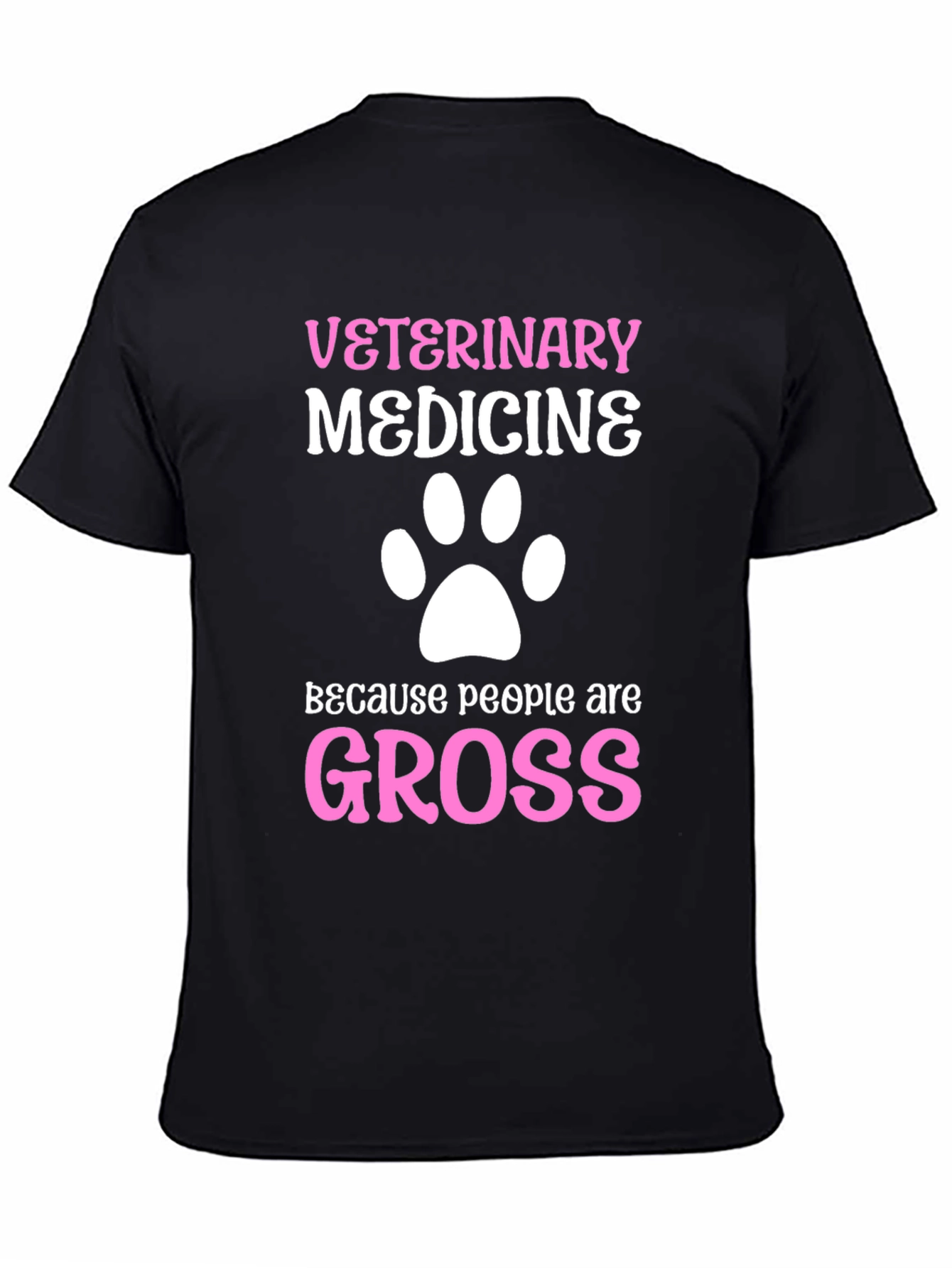 Black Veterinary Medicine T-Shirt view 4