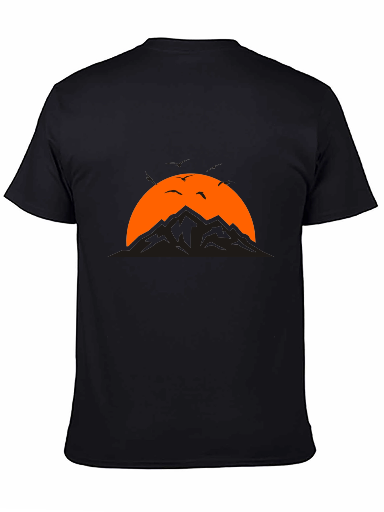 Black Mountain Sunset Graphic Tee - Black T-Shirt view 4
