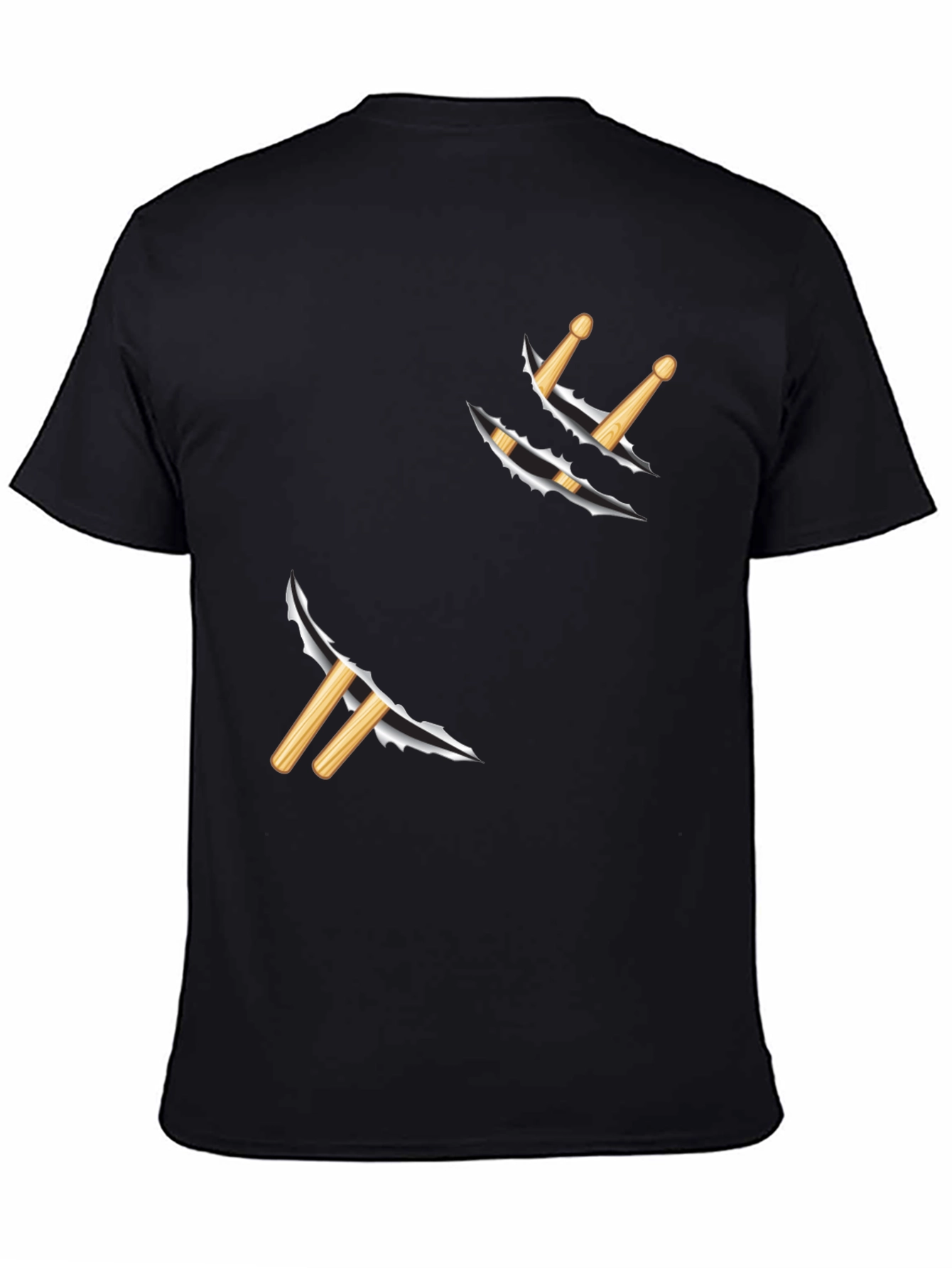 Ripped Drumstick Graphic Tee - Band Fan Apparel - 4