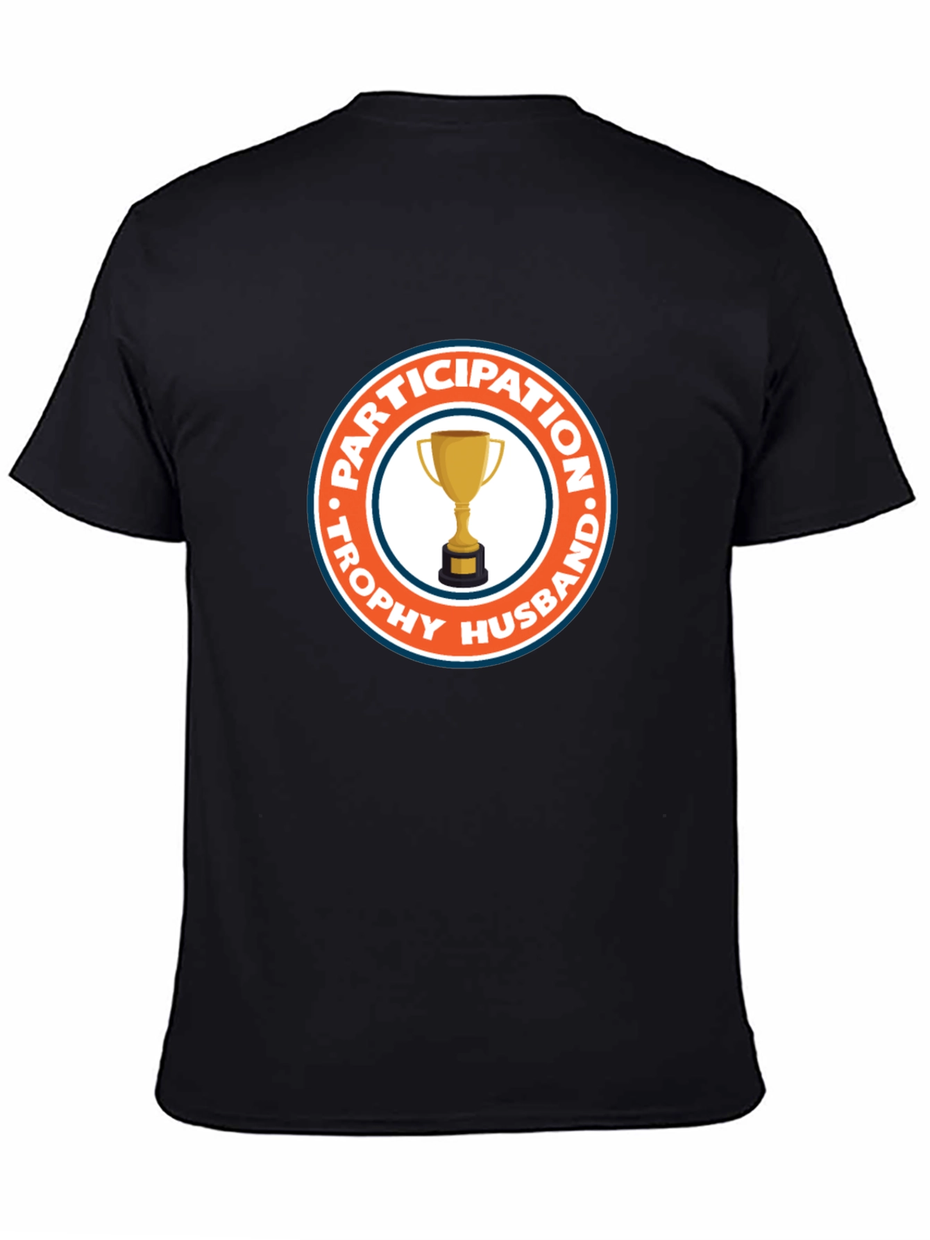 Black Trophy Husband Participation Award Graphic Tee view 4