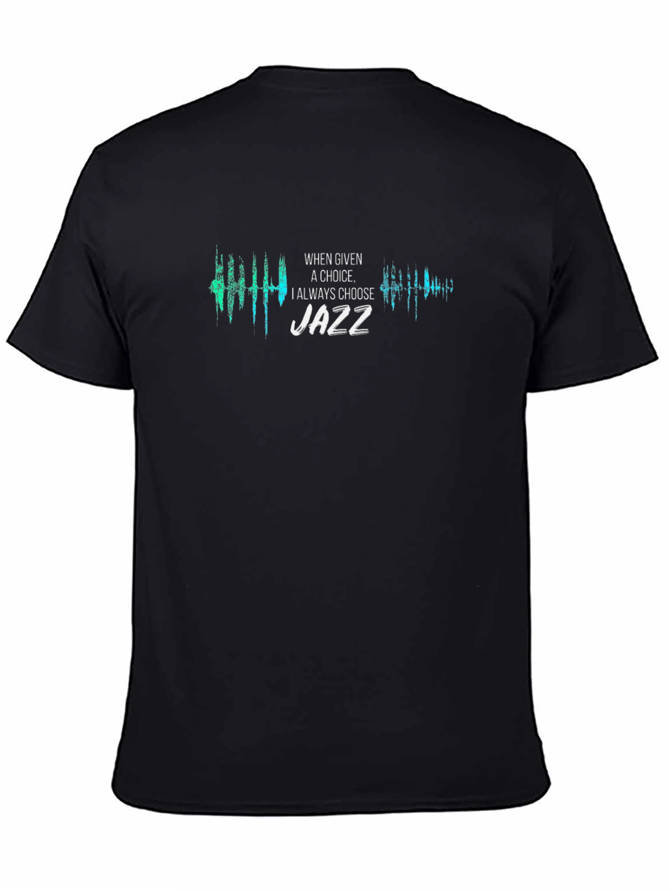 Black Jazz Music Lover Graphic Tee view 4