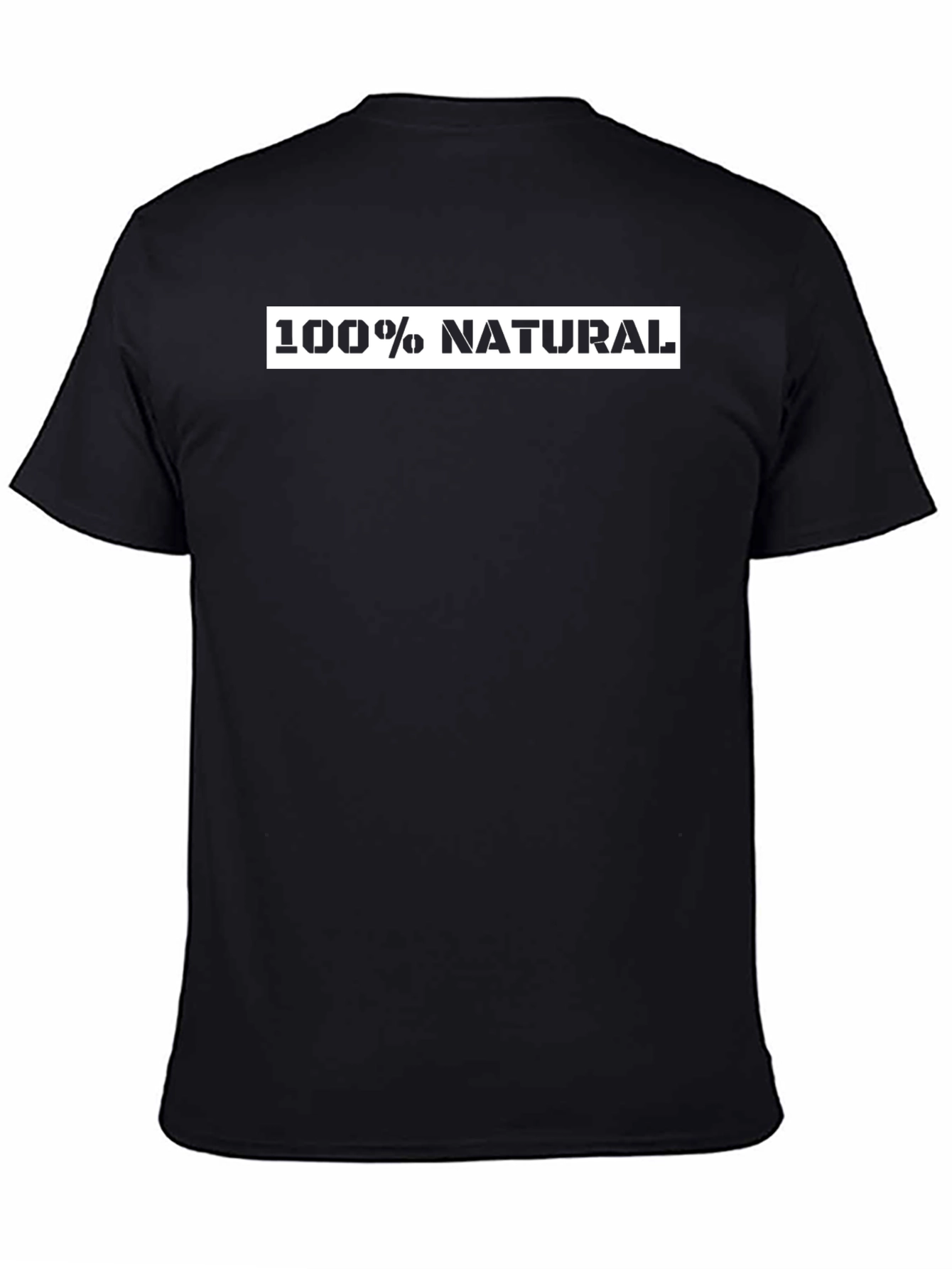 Black 100% Natural Black T-Shirt view 4
