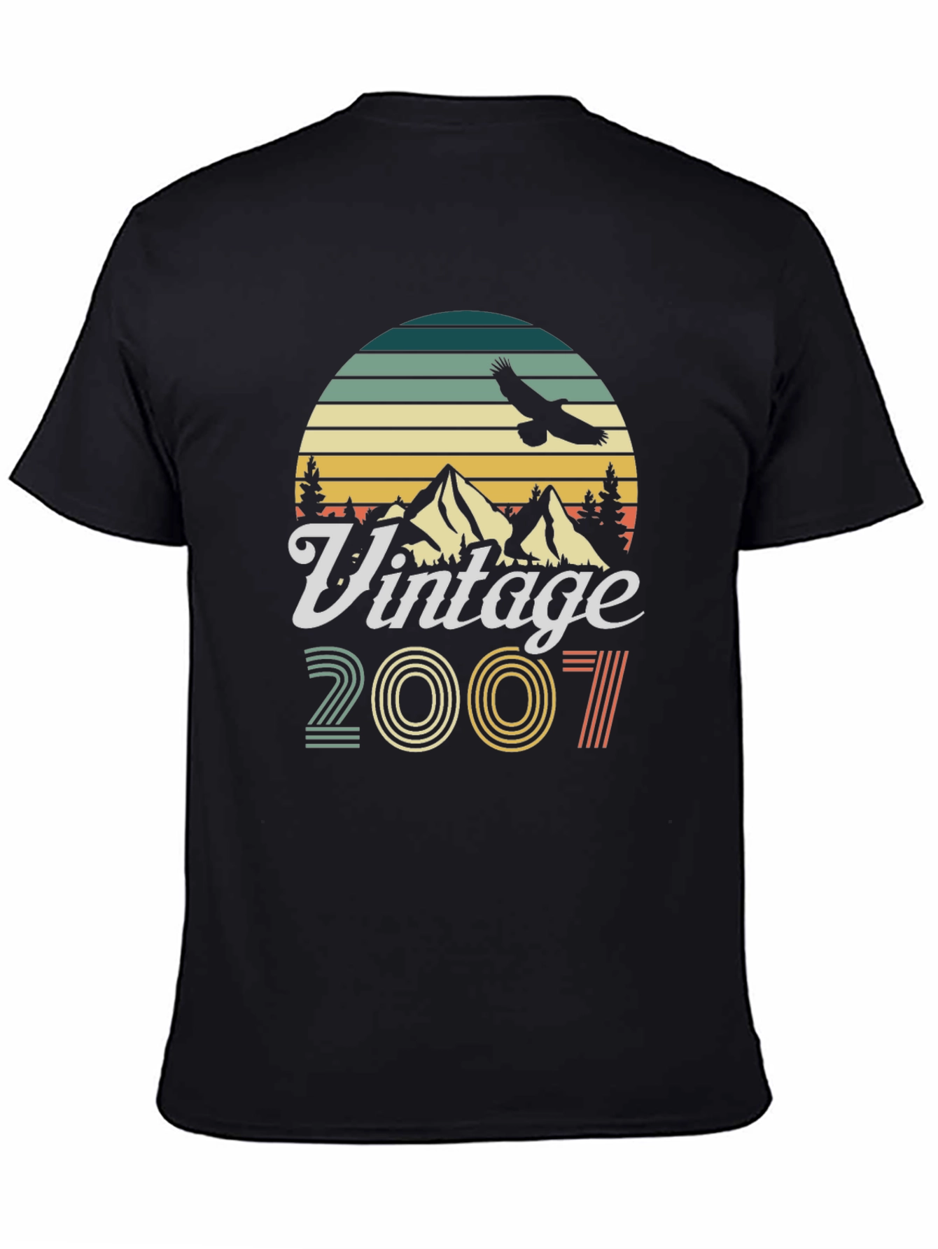 Black Vintage 2007 Graphic T-Shirt view 4