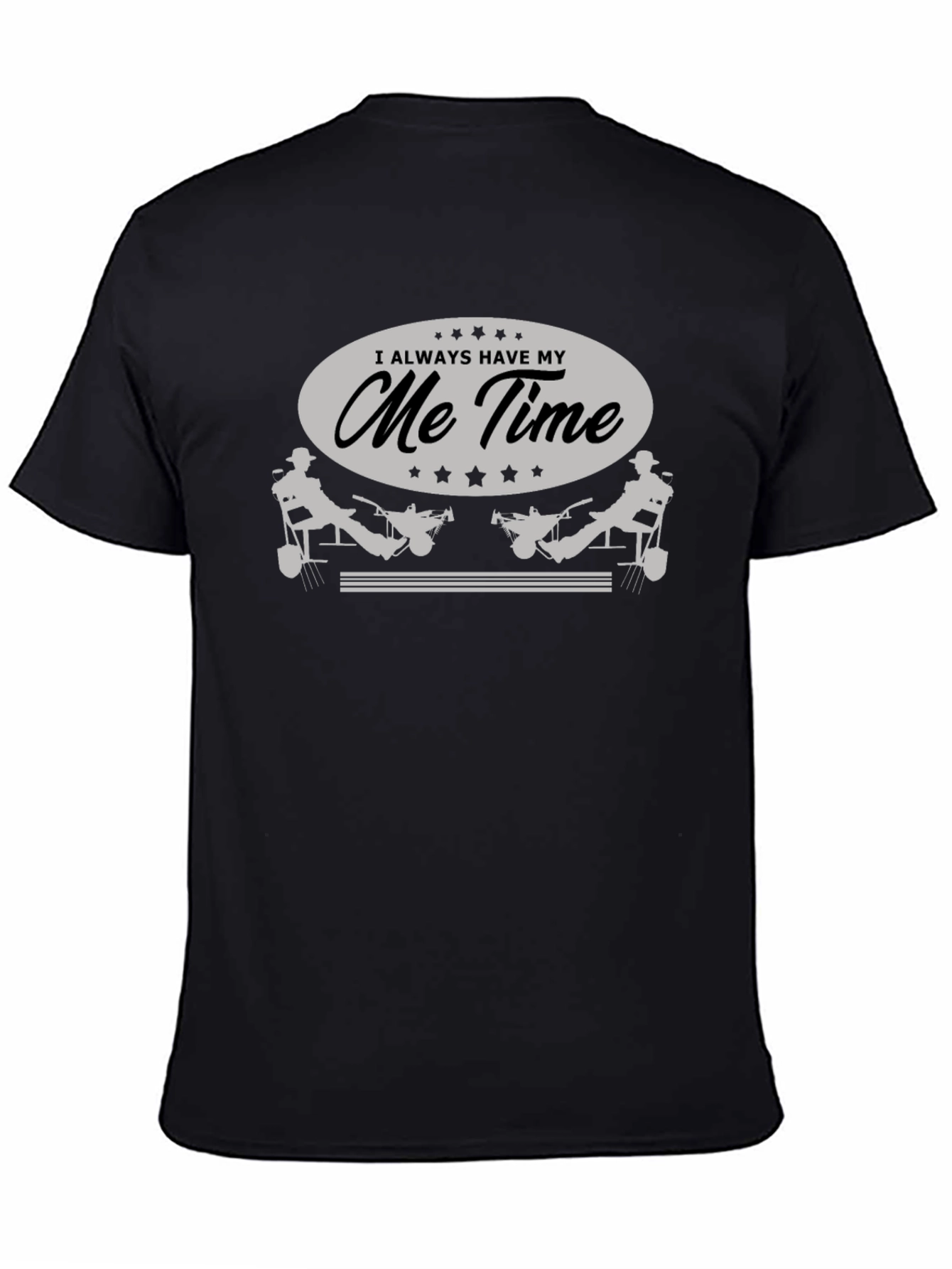 Black Me Time Lawn Mowing T-Shirt view 4