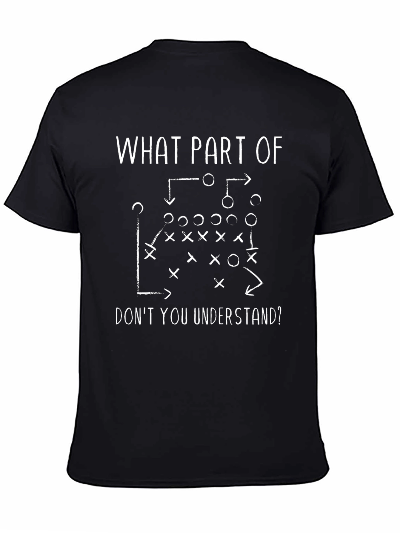 Black Football Play T-Shirt - What Part Don't You Understand? view 4