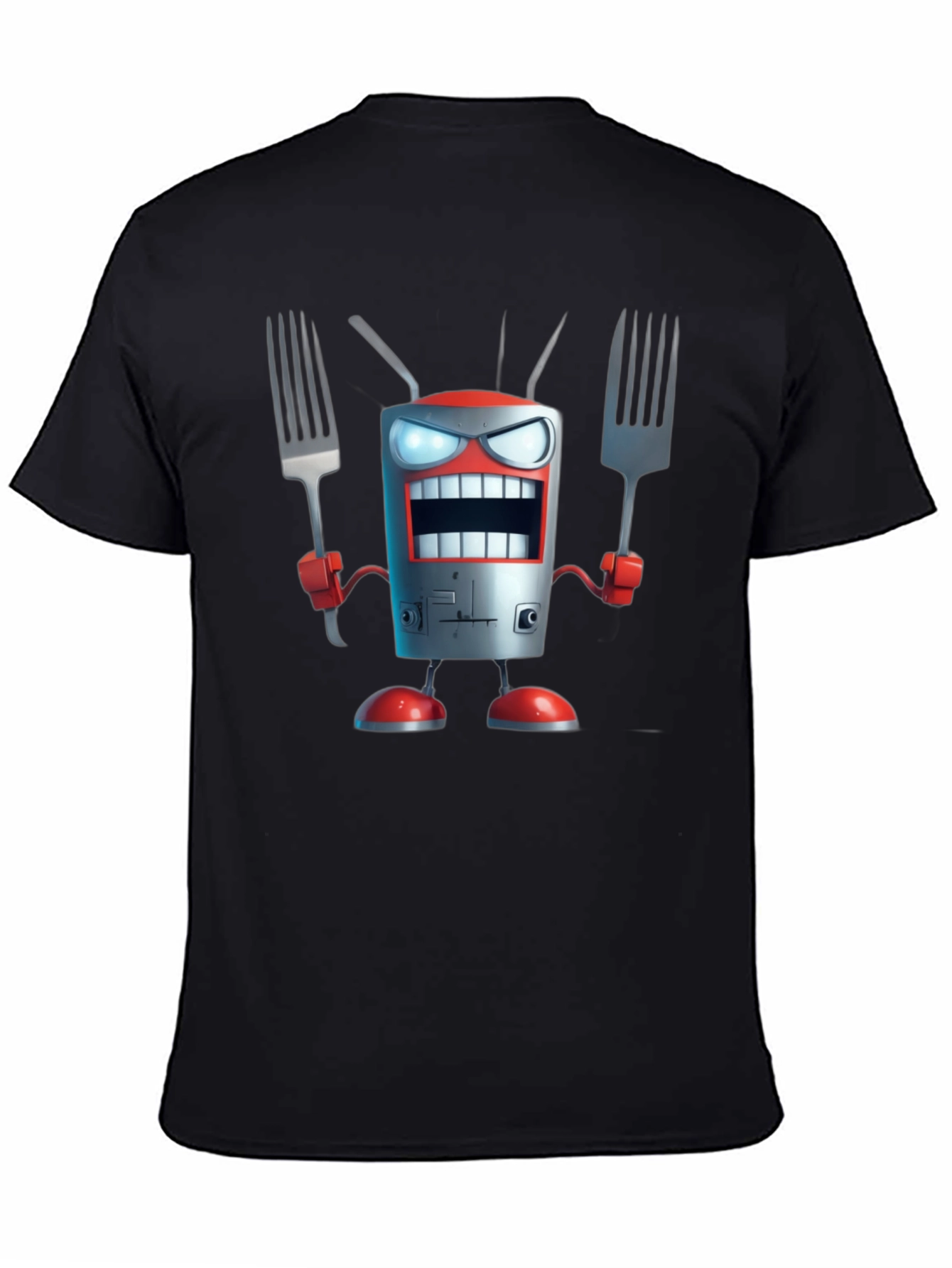 Robot Chef T-Shirt - Funny Cartoon Design - 4