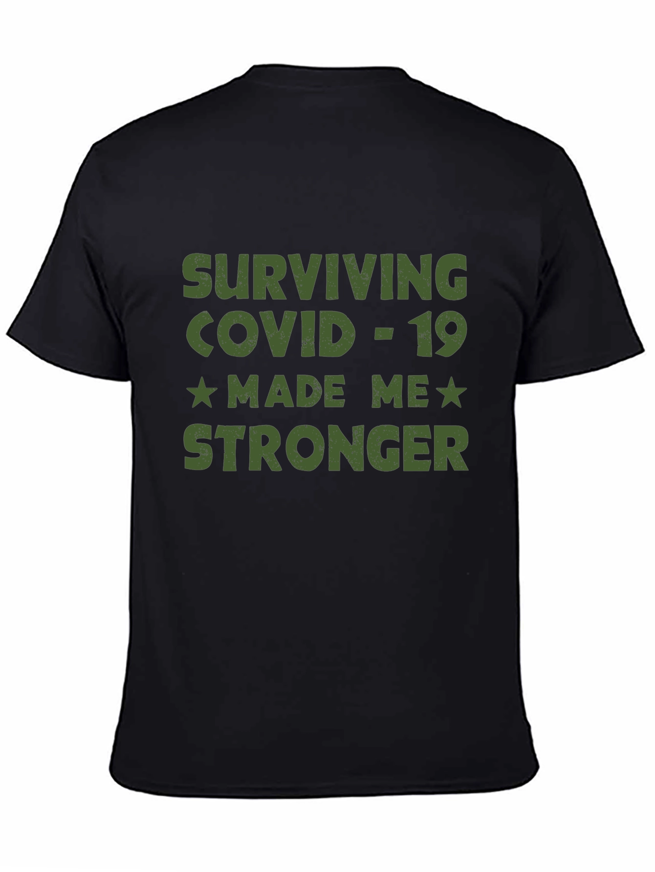 Black Surviving COVID-19 Graphic Tee view 4