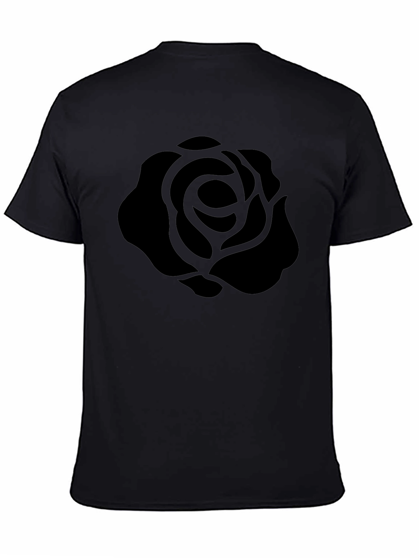 Black Black Rose Graphic T-Shirt - Stylish Men's Tee view 4