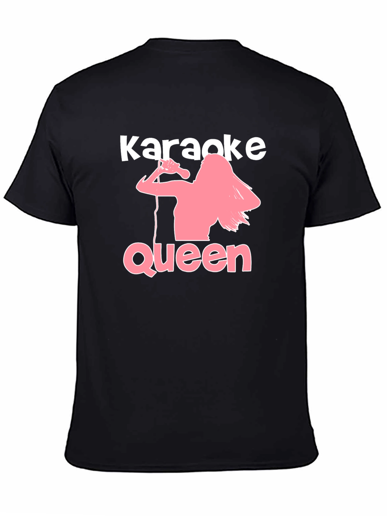 Black Karaoke Queen Graphic Tee - Black T-Shirt view 4