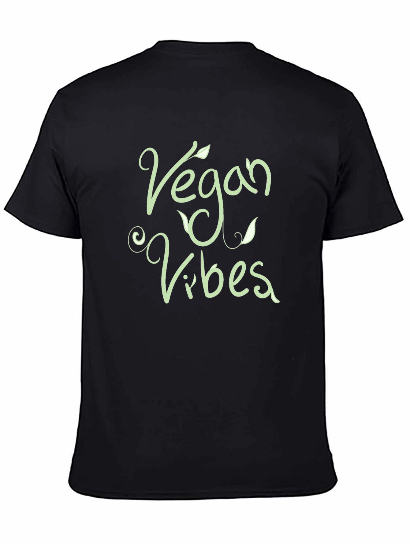 Black Vegan Vibes Black T-Shirt - Stylish & Comfortable view 4