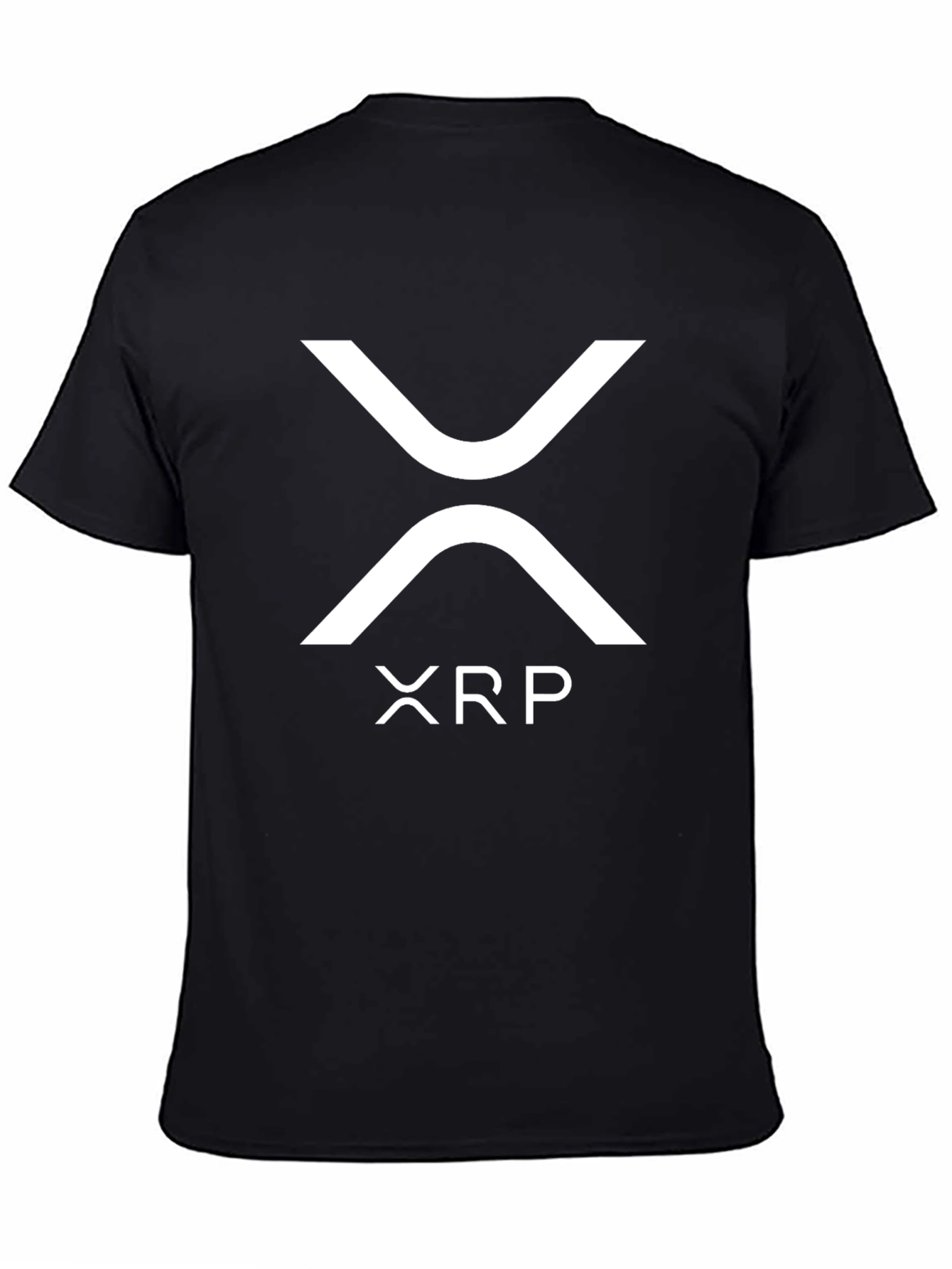 Black XRP Crypto T-Shirt - Black - Adult Unisex view 4