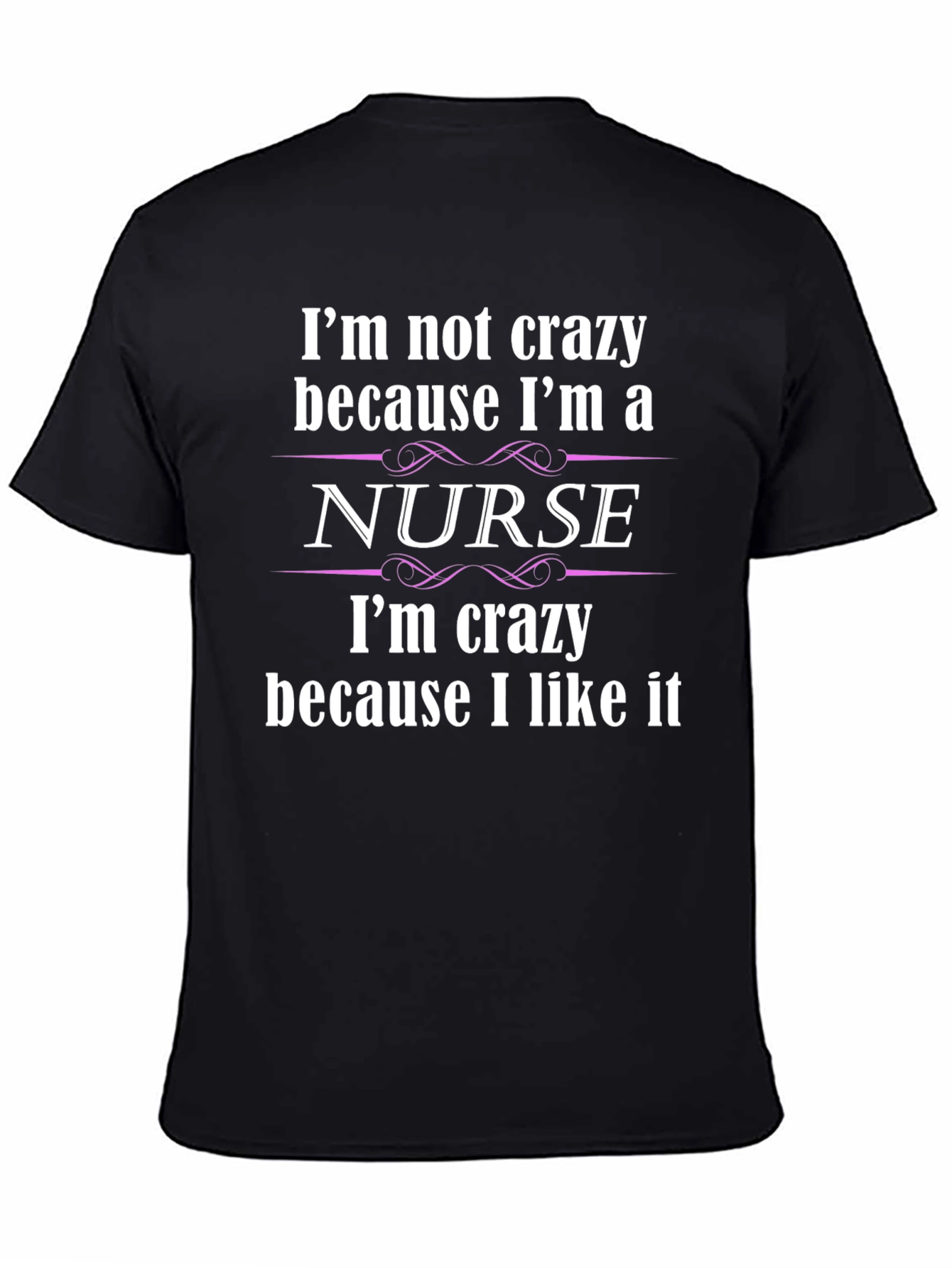 Black Crazy Nurse T-Shirt - Comfortable Cotton Blend view 4