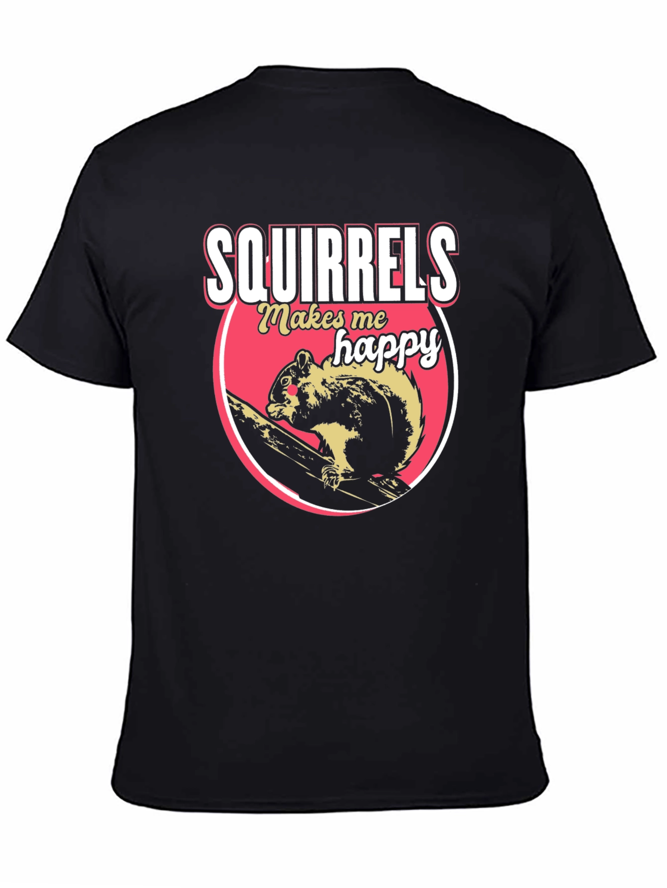 Black Squirrels Make Me Happy Graphic Tee view 4