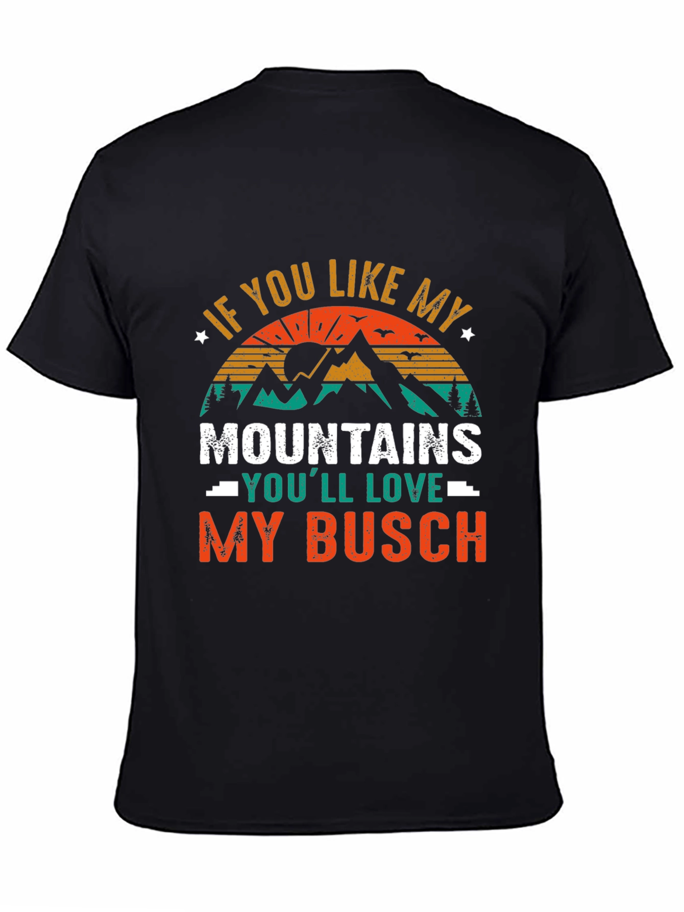Black Mountains and Busch T-Shirt view 4