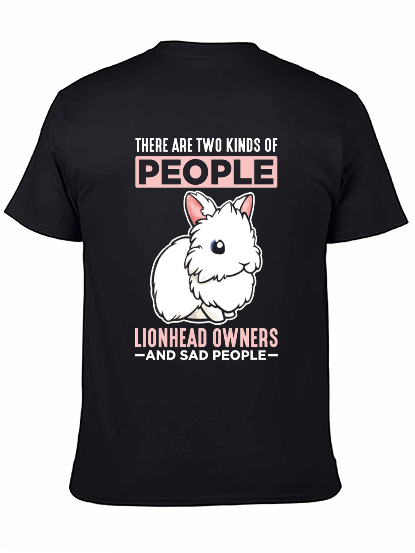 Black Lionhead Owner T-Shirt - Two Kinds of People view 4