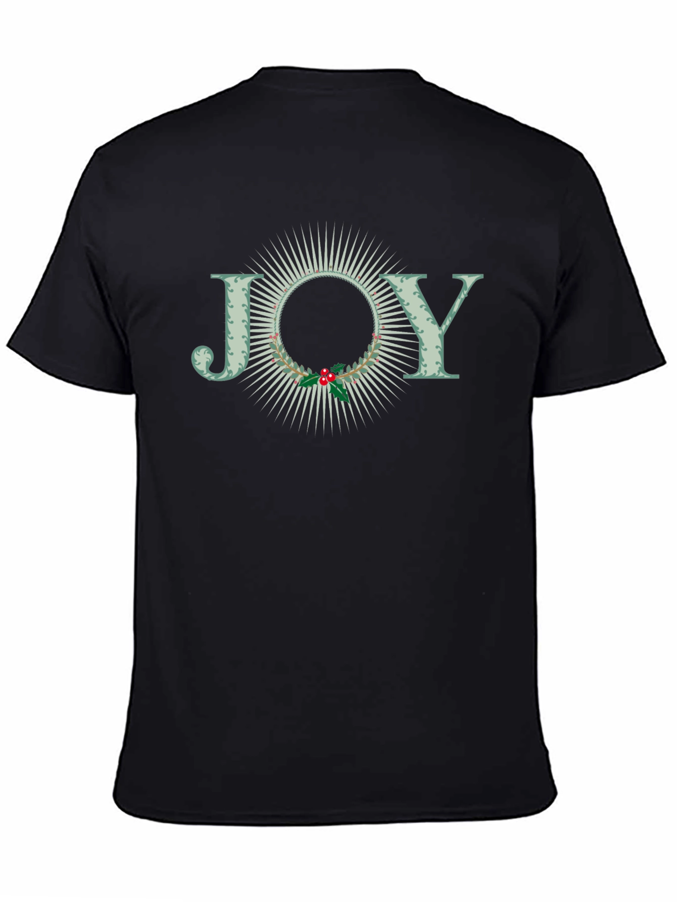Black Joy Christmas Holiday T-Shirt view 4