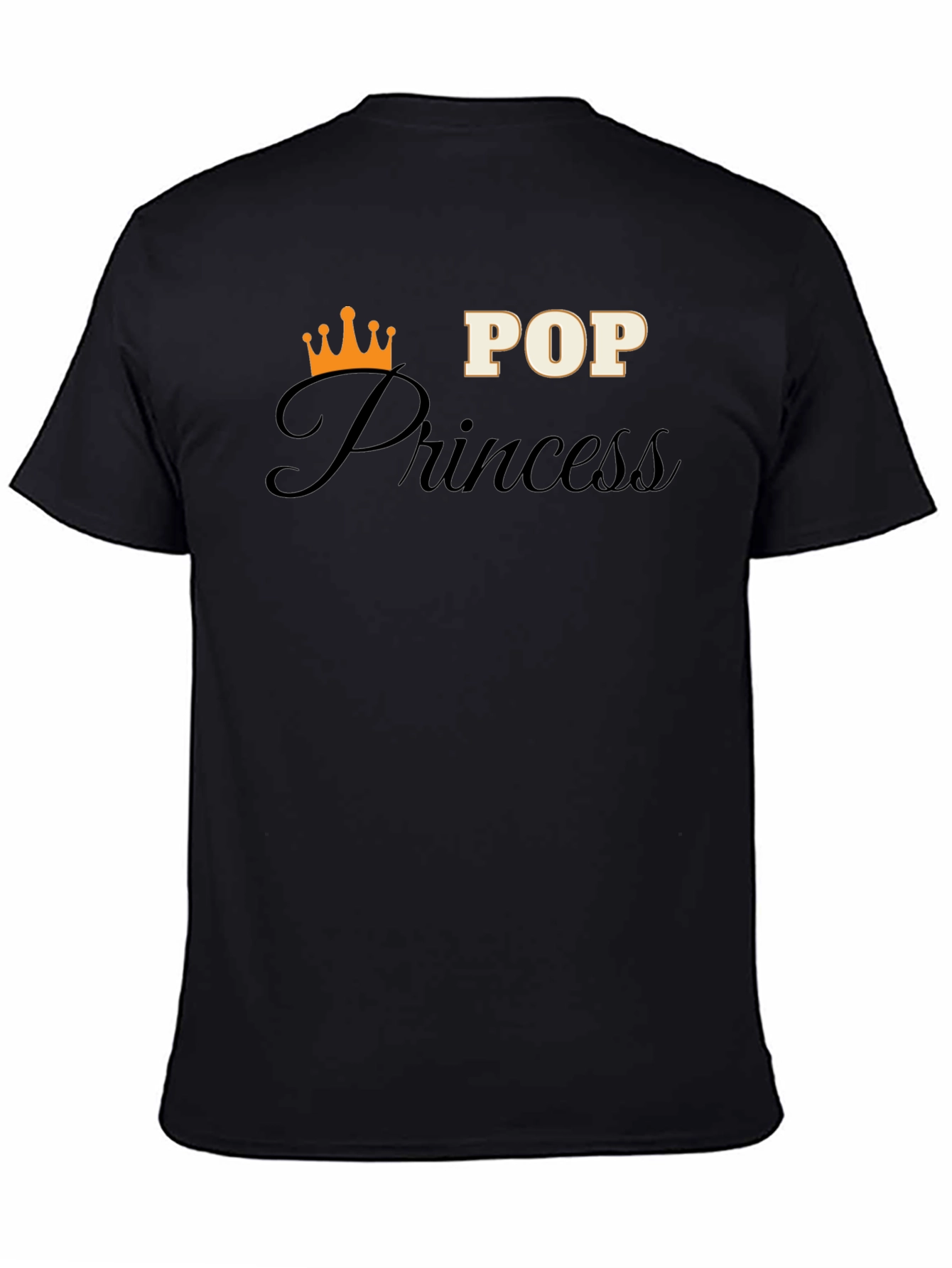 Black Pop Princess Graphic T-Shirt - Black view 4