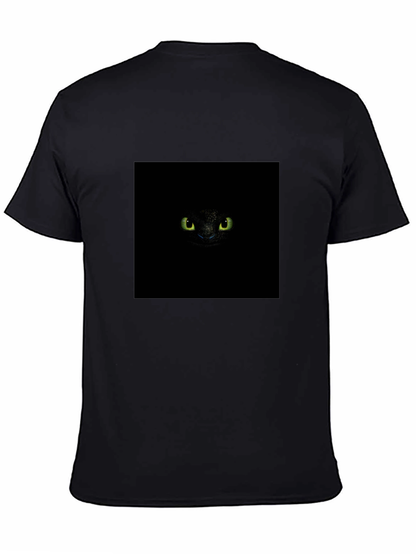 Black Night Fury Eyes Black T-Shirt view 4