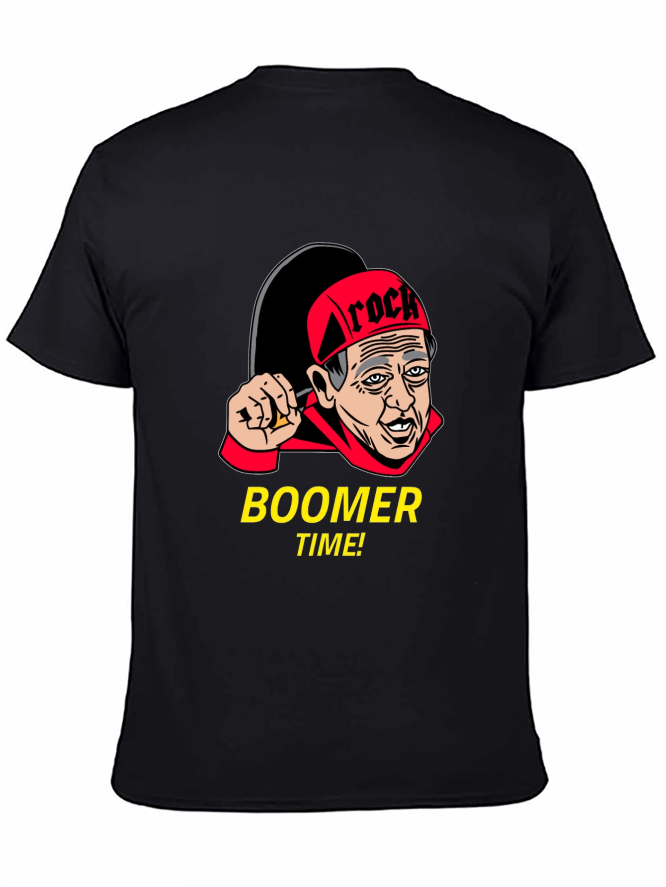 Black Boomer Time! Novelty Graphic Tee view 4