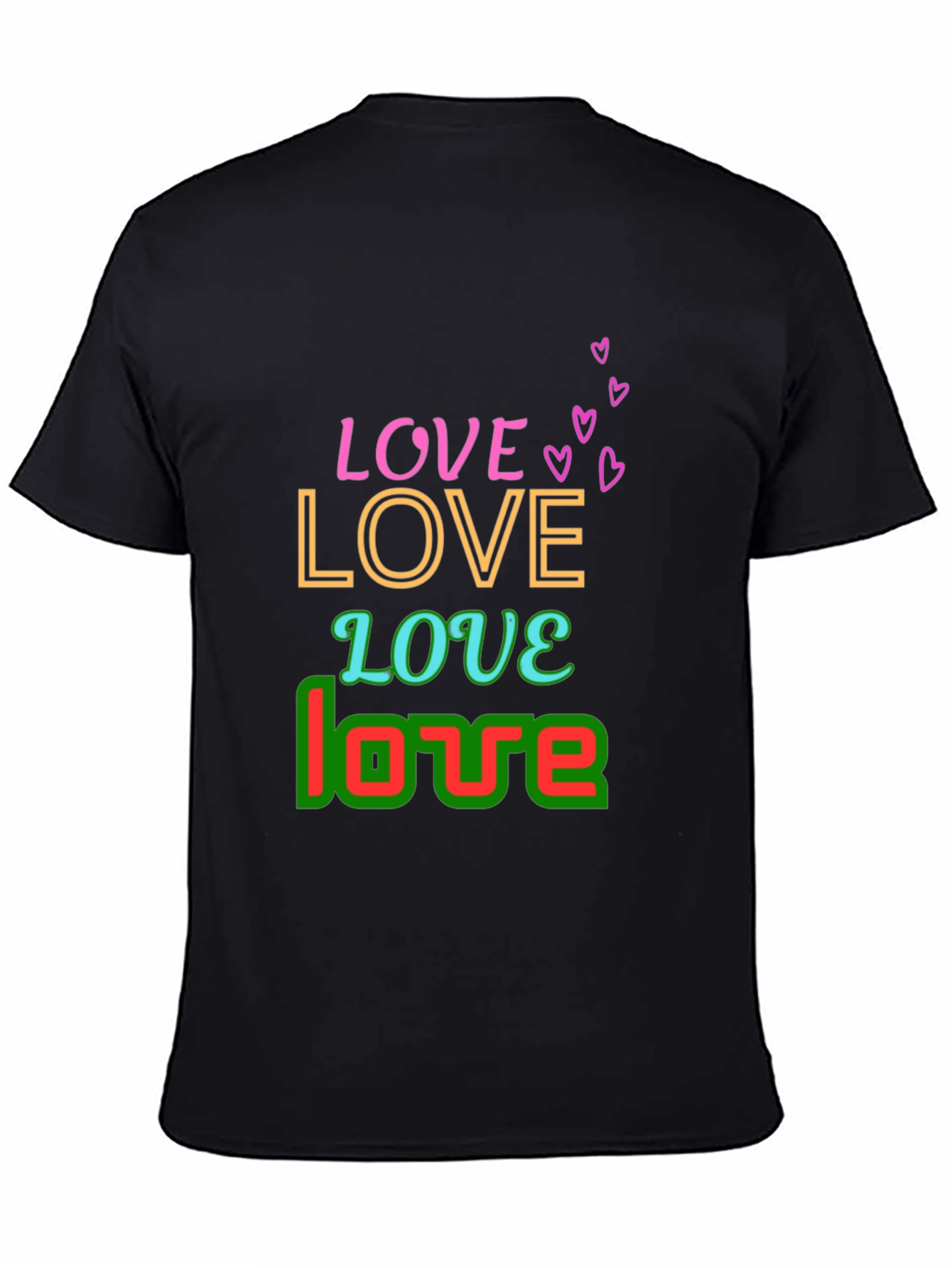 Black Love Graphic Tee - Stylish & Trendy view 4