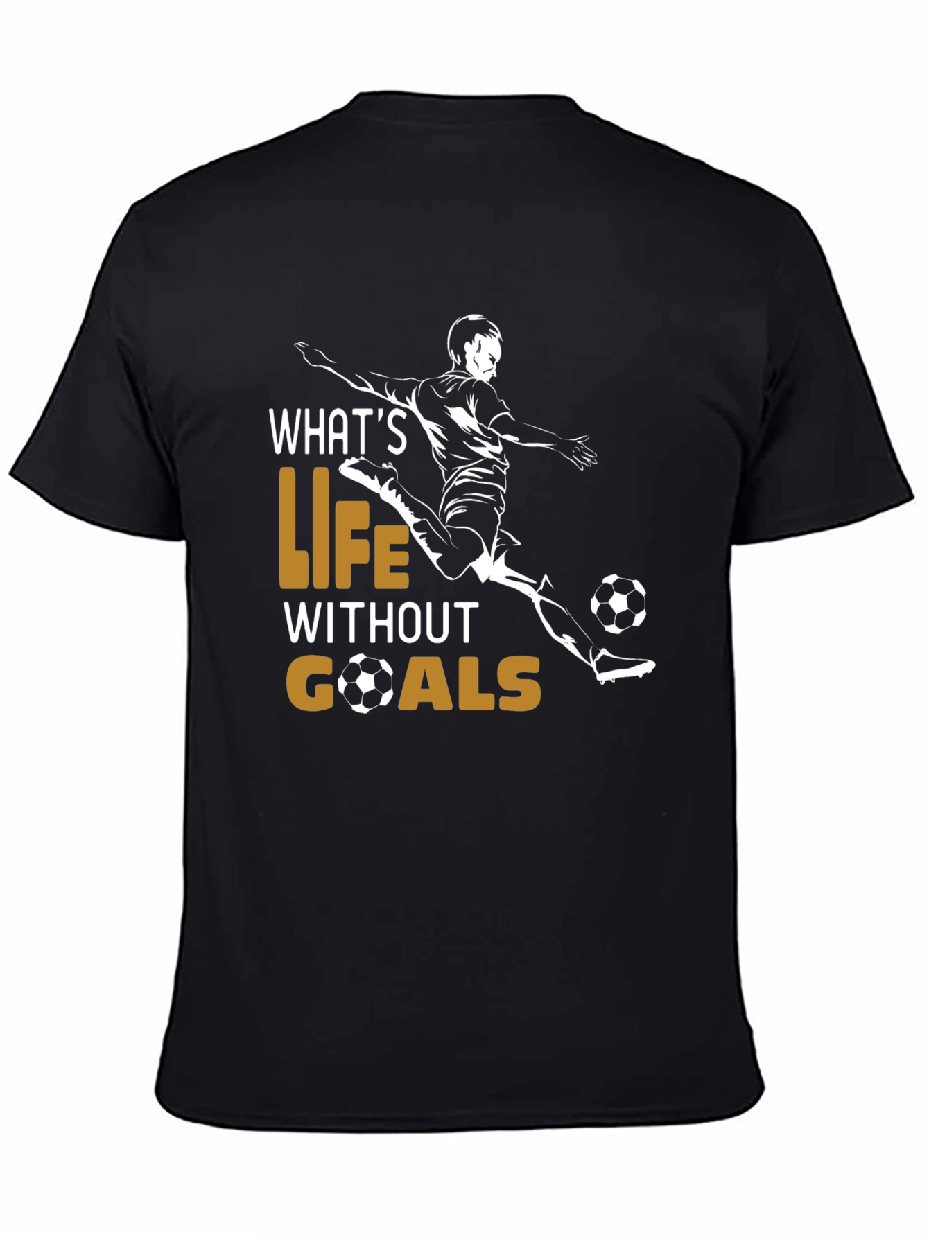 Soccer Life Goals Graphic T-Shirt - 4