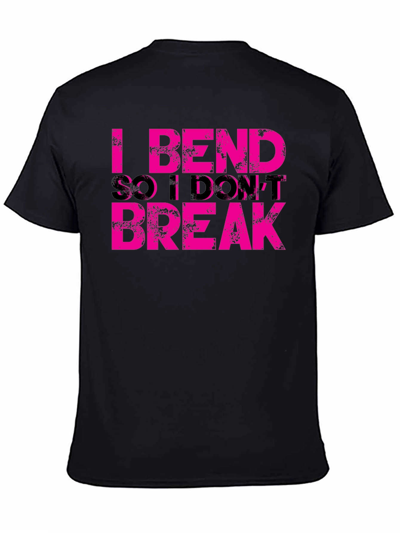 Black I Bend So I Don't Break Graphic Tee view 4