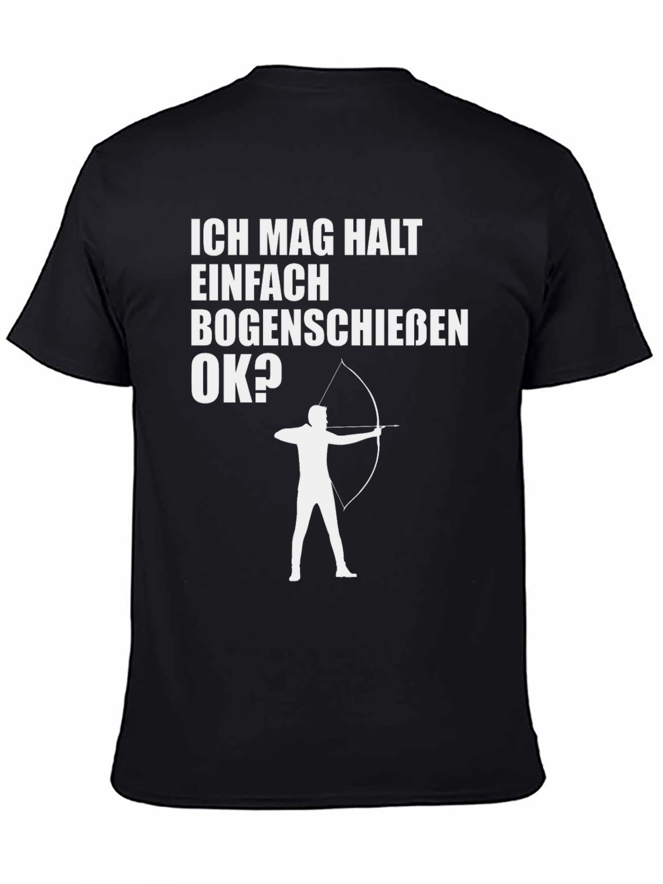 Black Archery T-Shirt - Ich Mag Halt Bogenschiessen OK? view 4