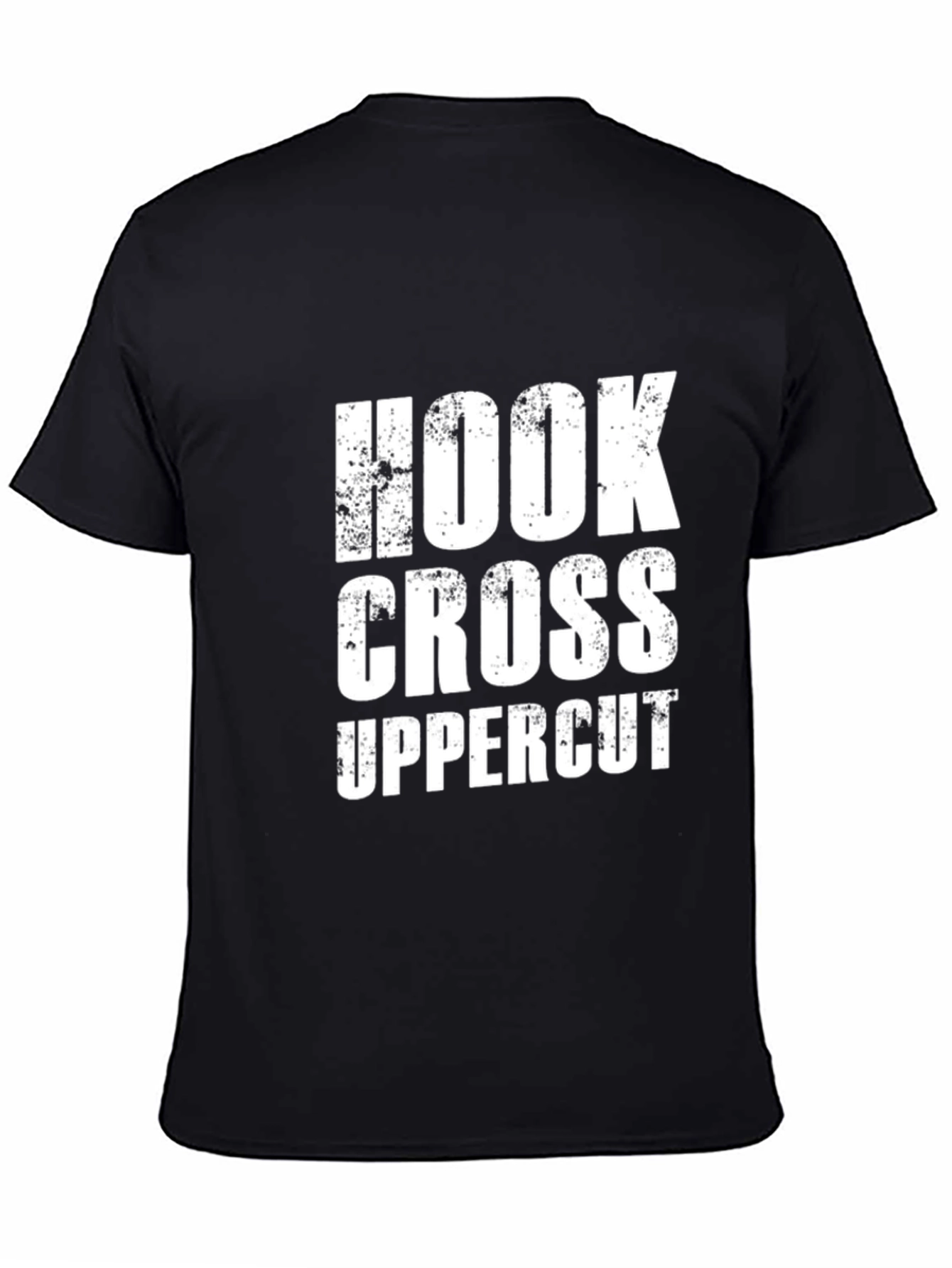 Black Hook Cross Uppercut Graphic Tee - Boxing T-Shirt view 4