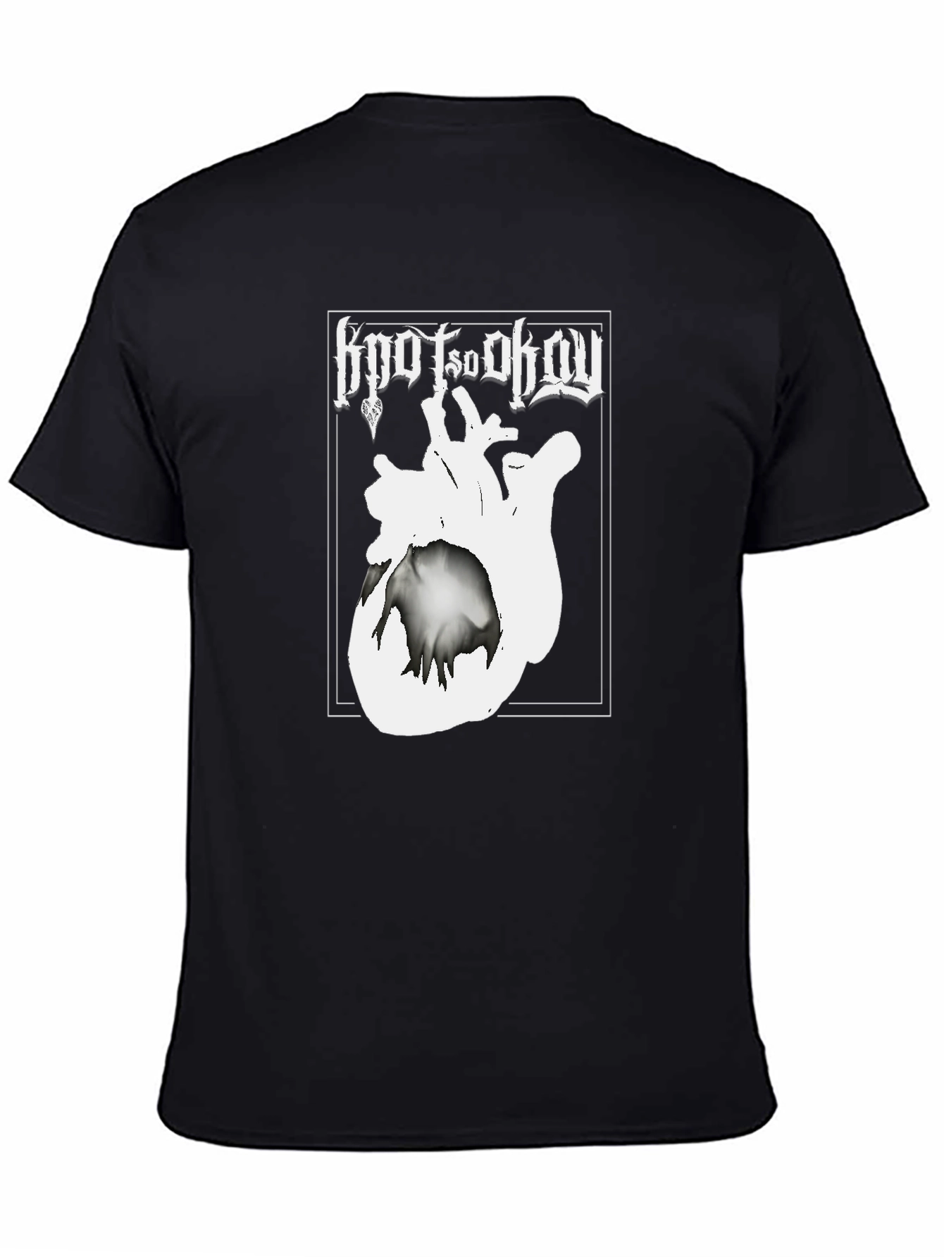 Black Hoot So Okay Graphic Tee - Black Crew Neck view 4