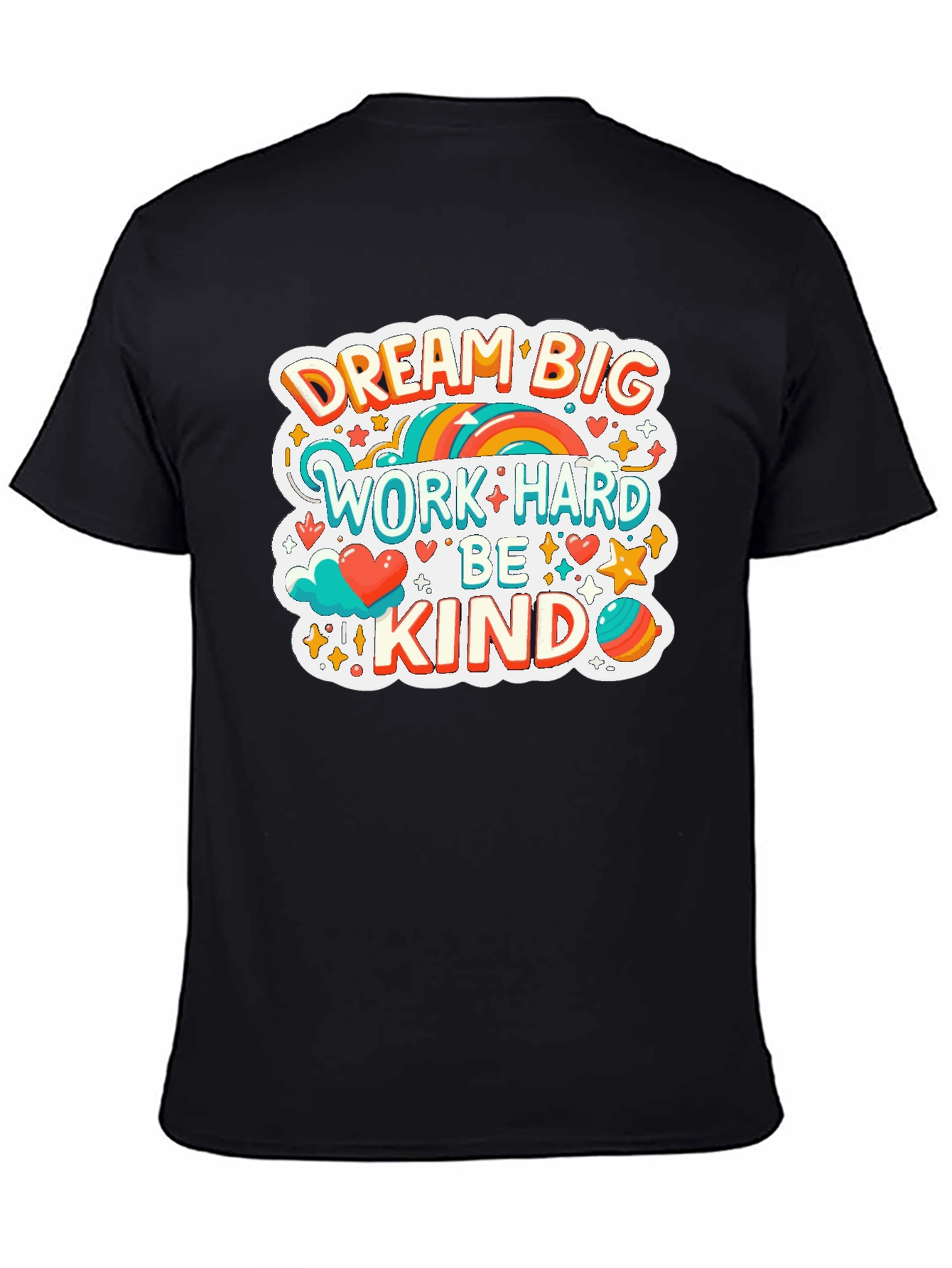 Black Dream Big Graphic Tee view 4