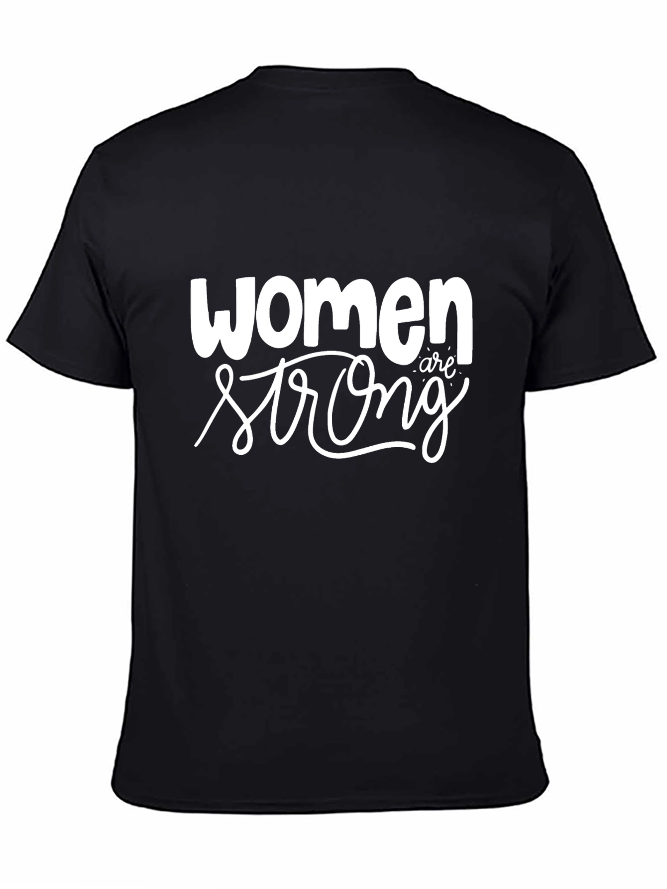Black Women Are Strong Graphic Tee - Black view 4