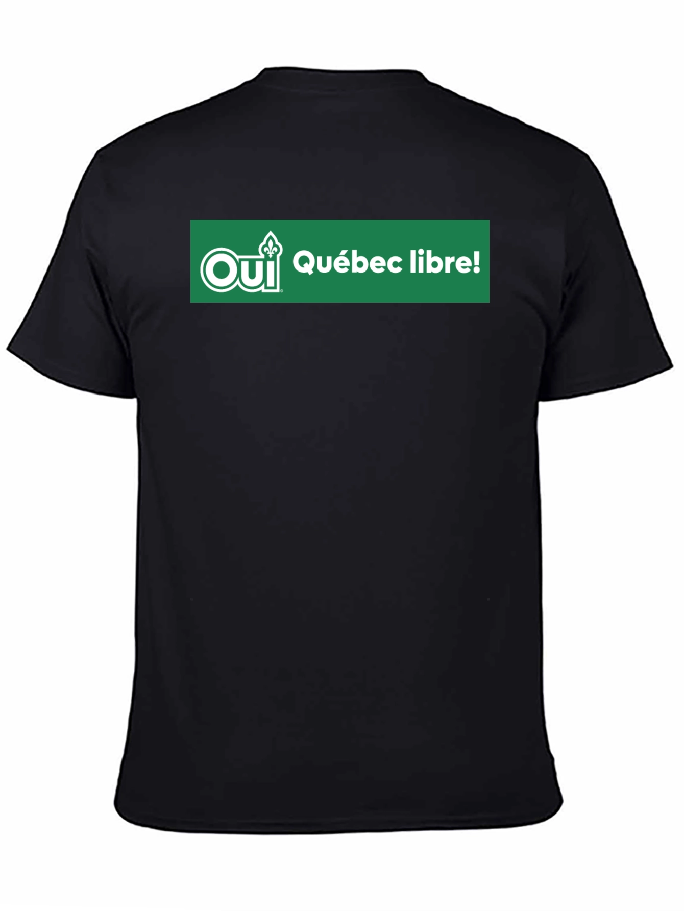 Black Oui Quebec Libre T-Shirt view 4