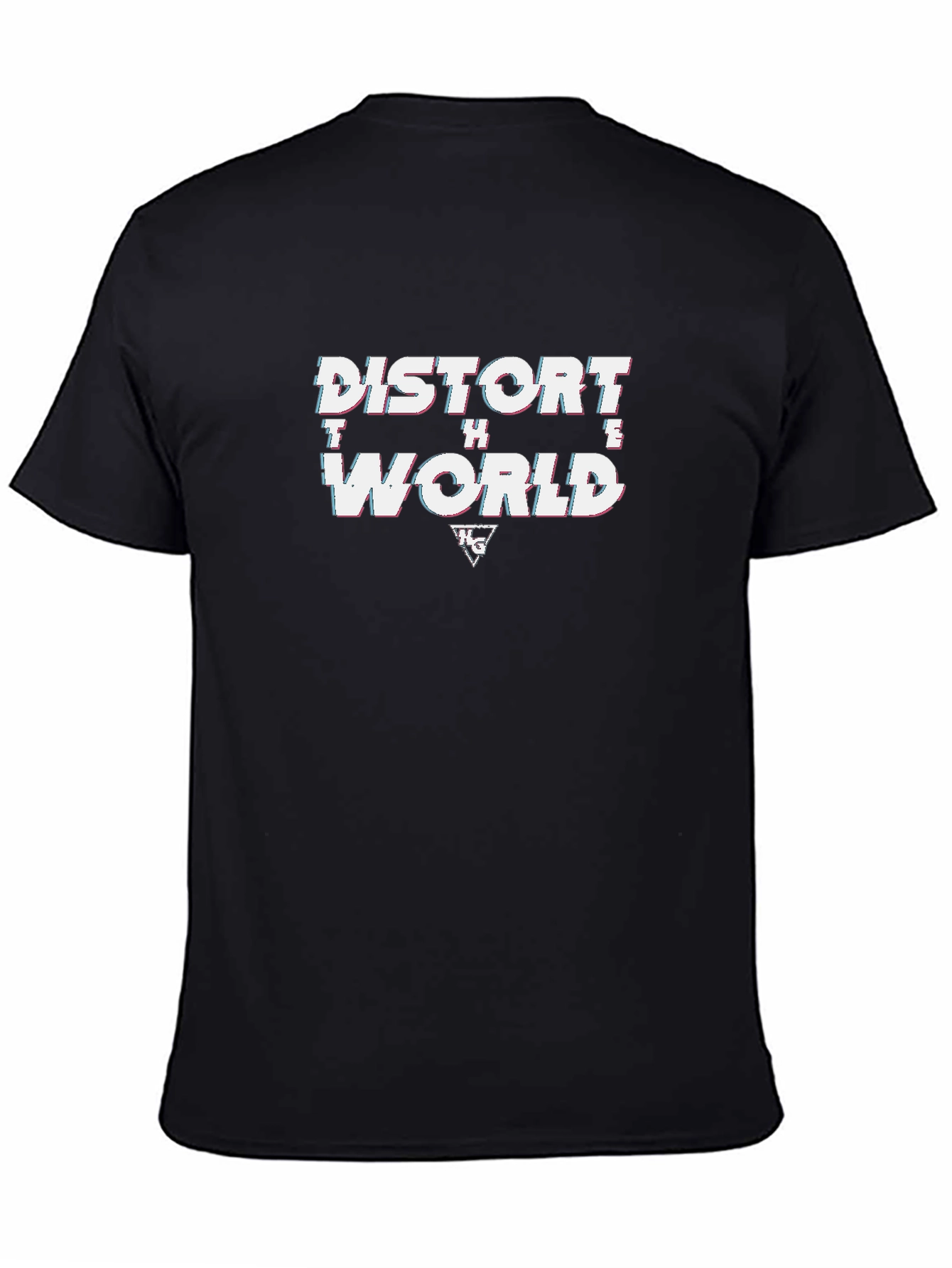 Black Distort The World Graphic T-Shirt - Black view 4