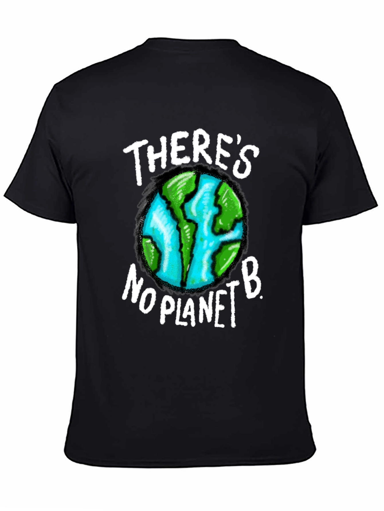 Black There's No Planet B Graphic T-Shirt view 4