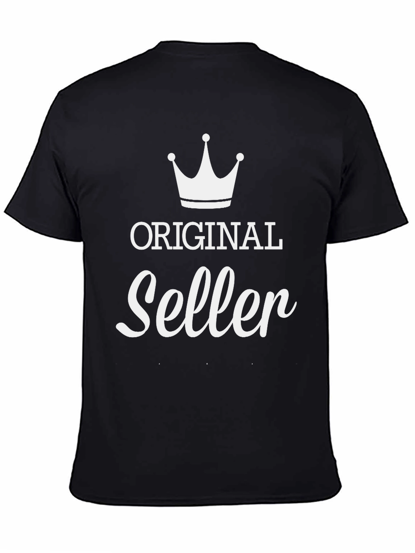 Black Original Seller Crown Graphic Tee - Stylish Men's T-Shirt view 4
