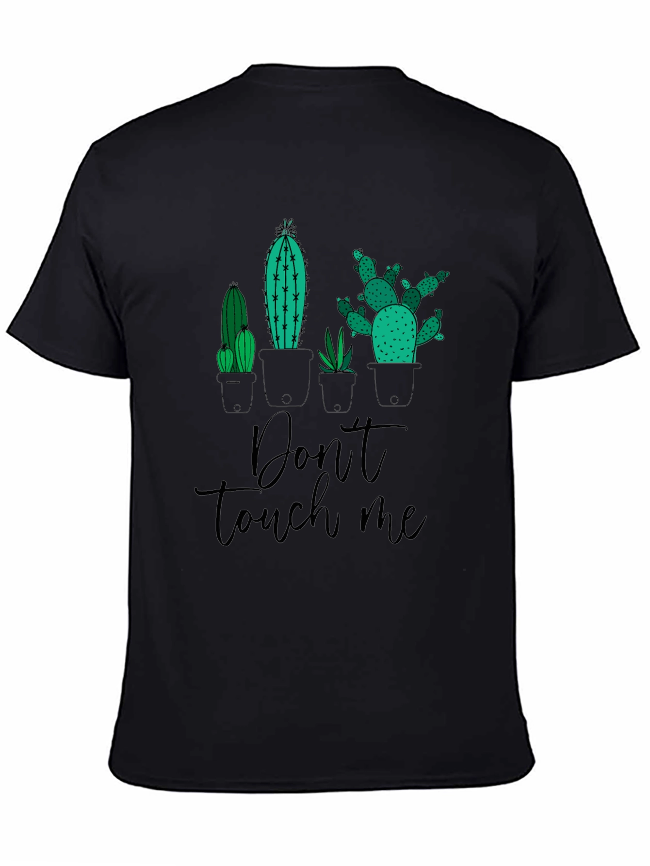 Don't Touch Me Cactus T-Shirt - Graphic Novelty Tee - 4